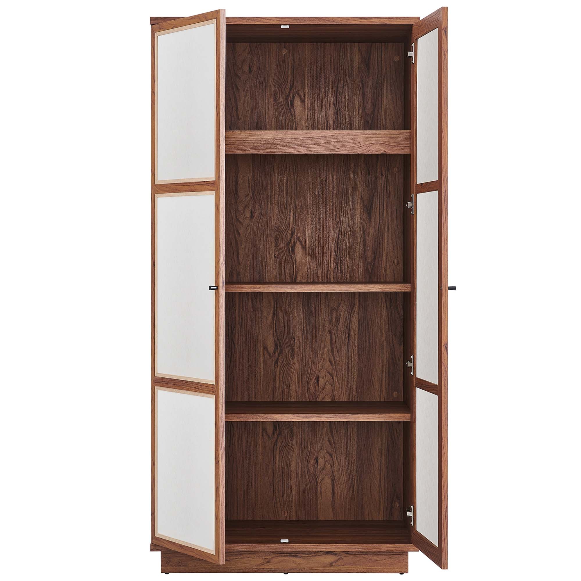 Modway Capri 70" Tall Wood Grain Storage Cabinet