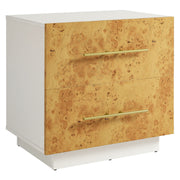 Modway Abel 2-Drawer Burl Wood Nightstand