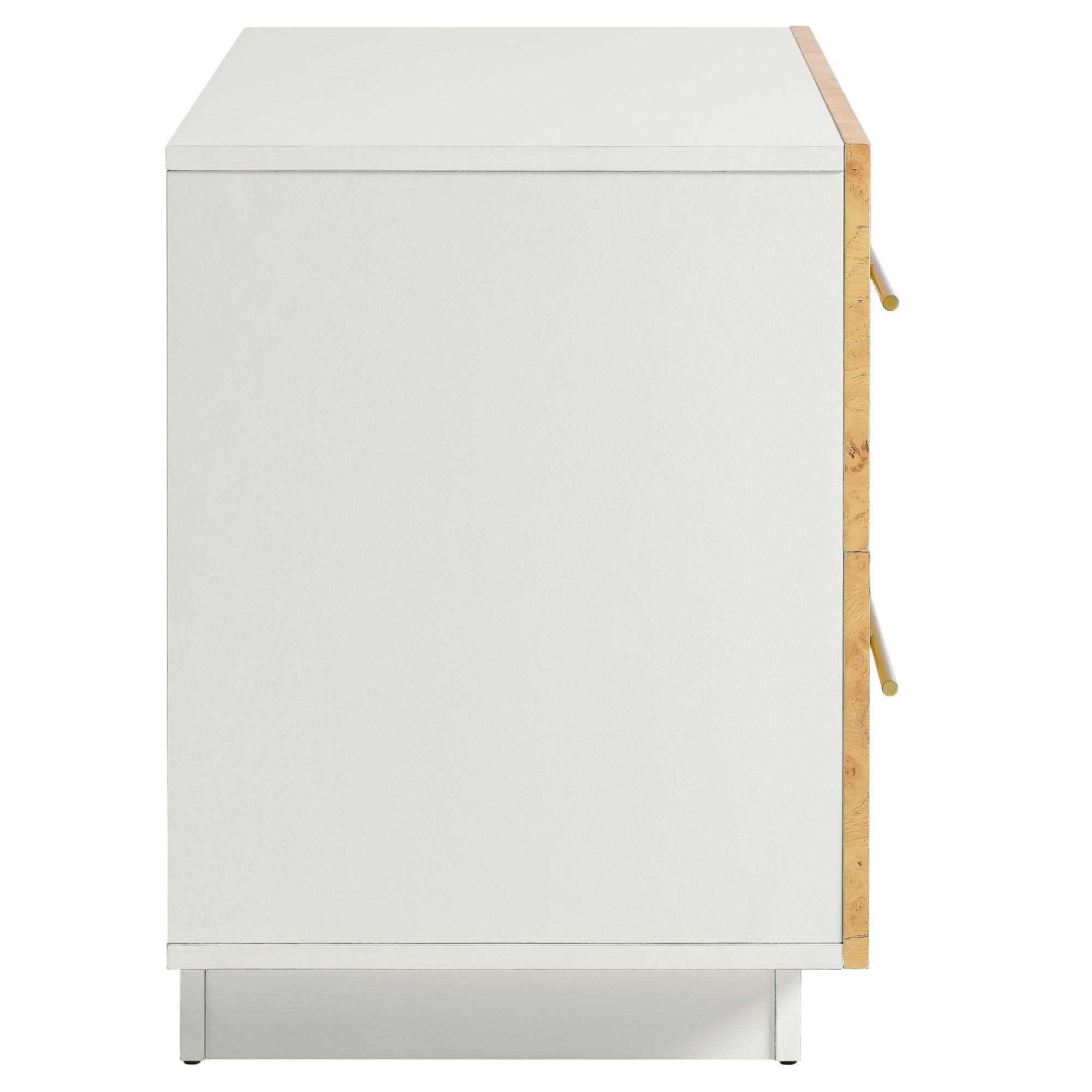Modway Abel 2-Drawer Burl Wood Nightstand