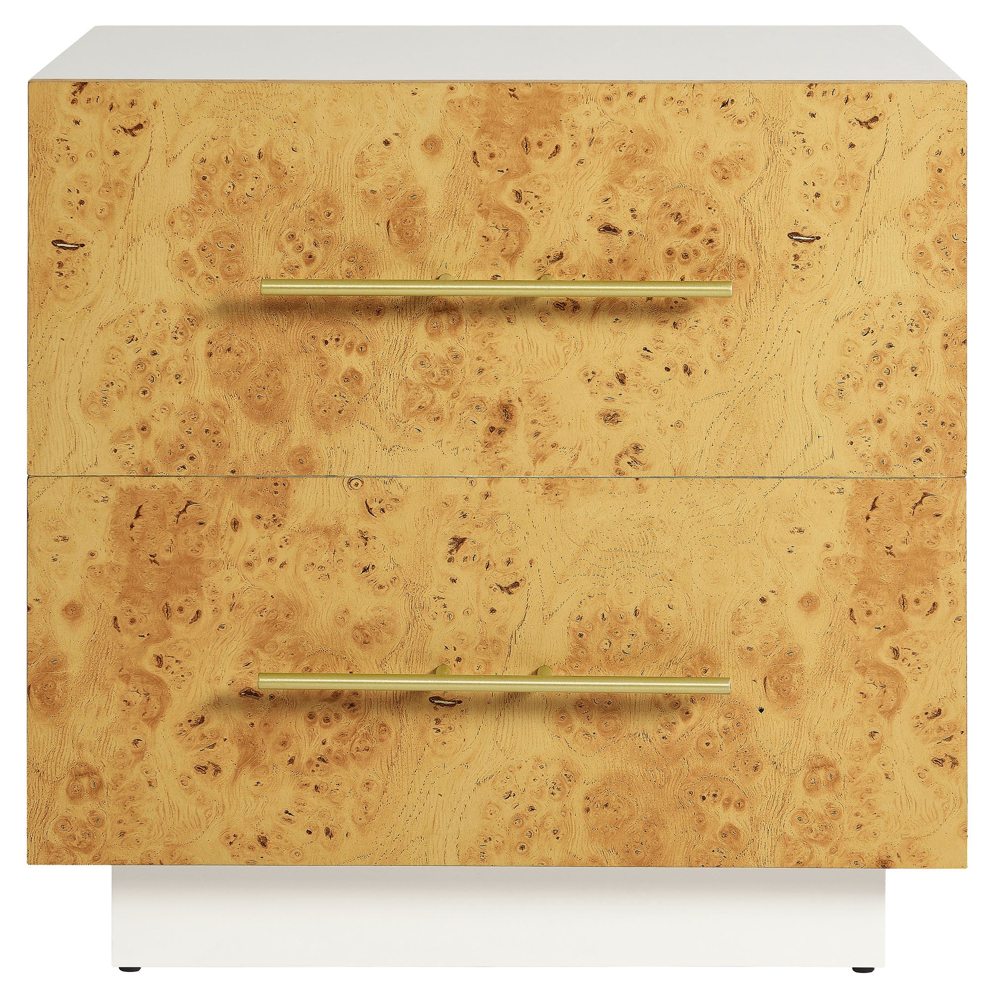 Modway Abel 2-Drawer Burl Wood Nightstand