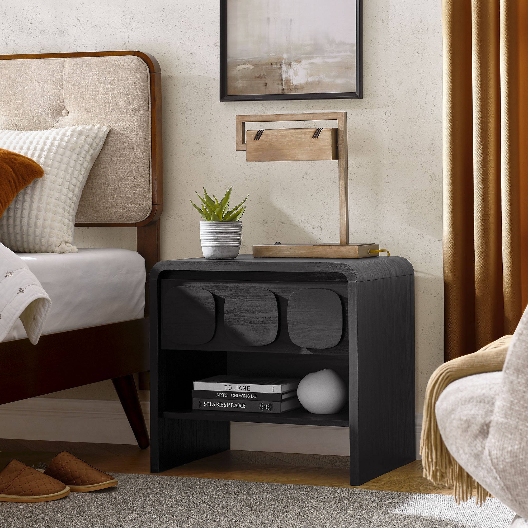 Modway Toscana 1-Drawer Nightstand