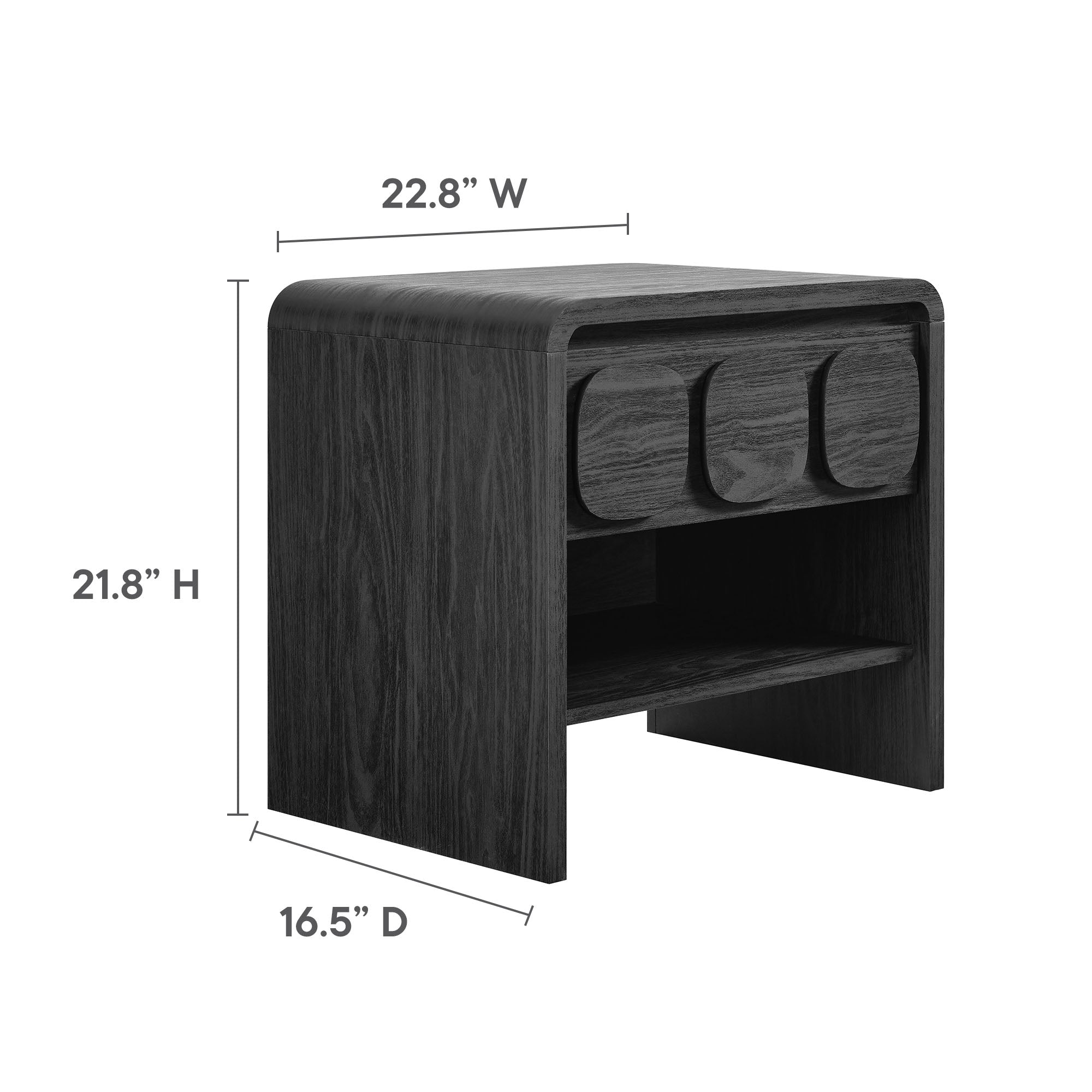 Modway Toscana 1-Drawer Nightstand