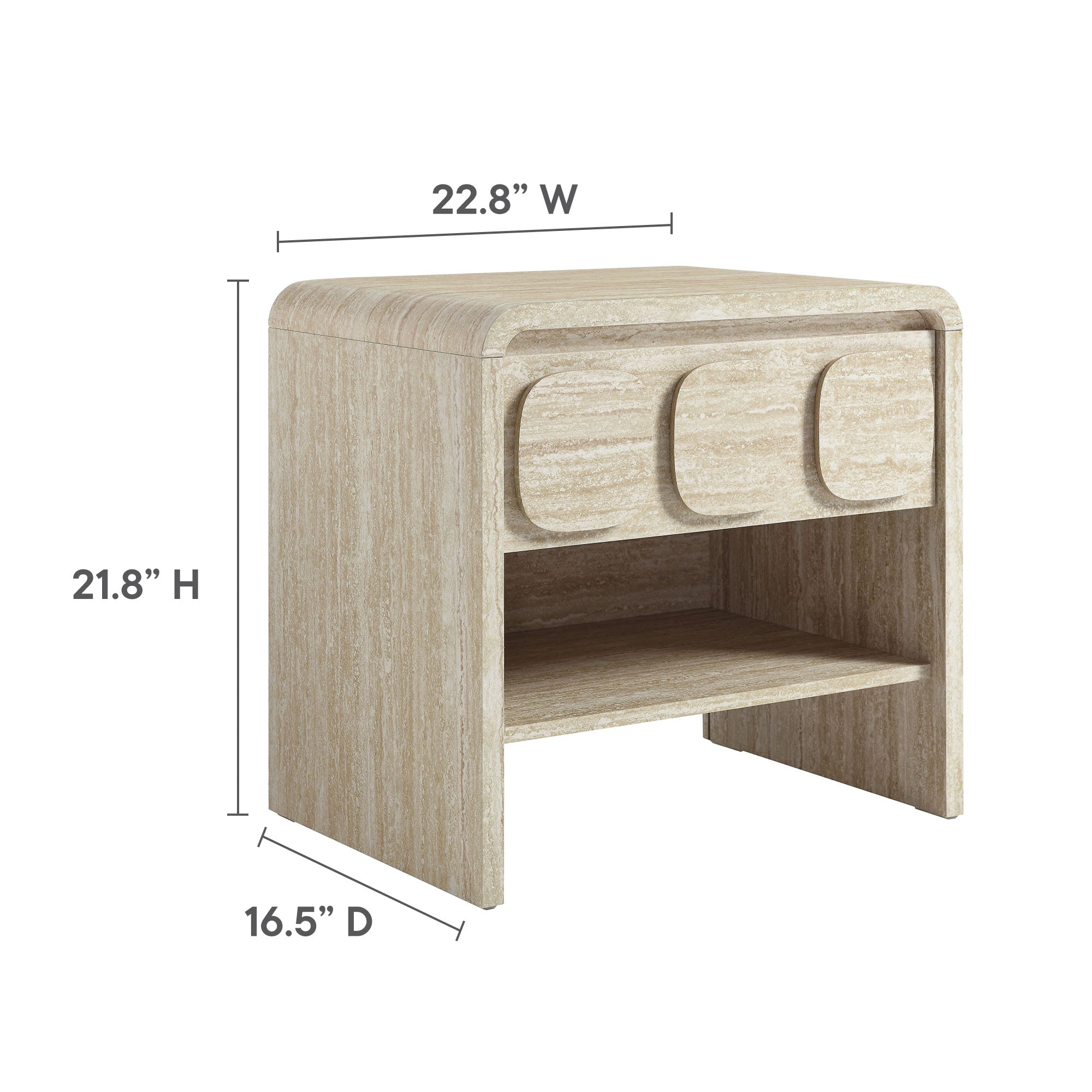 Modway Toscana 1-Drawer Nightstand
