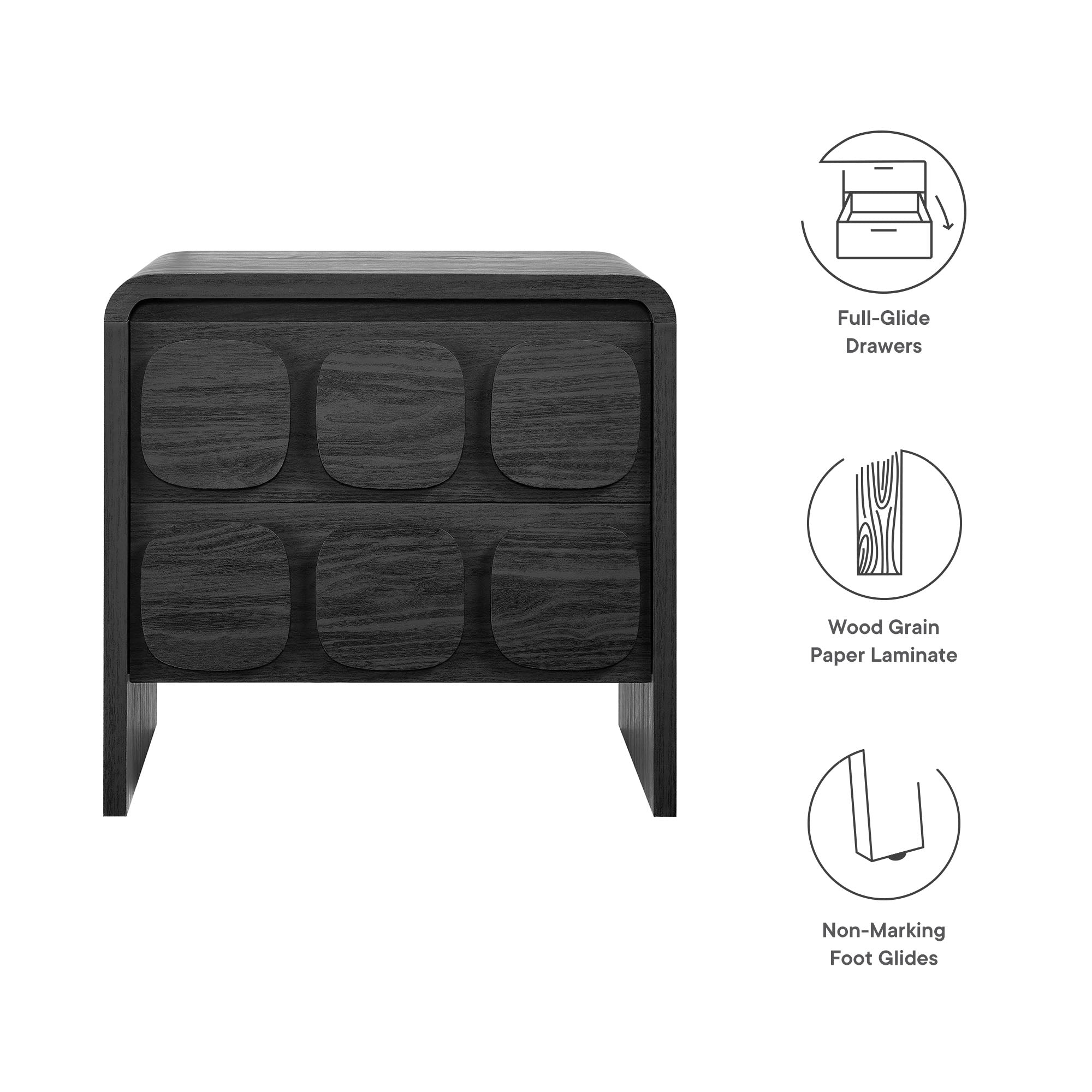 Modway Toscana 2-Drawer Nightstand
