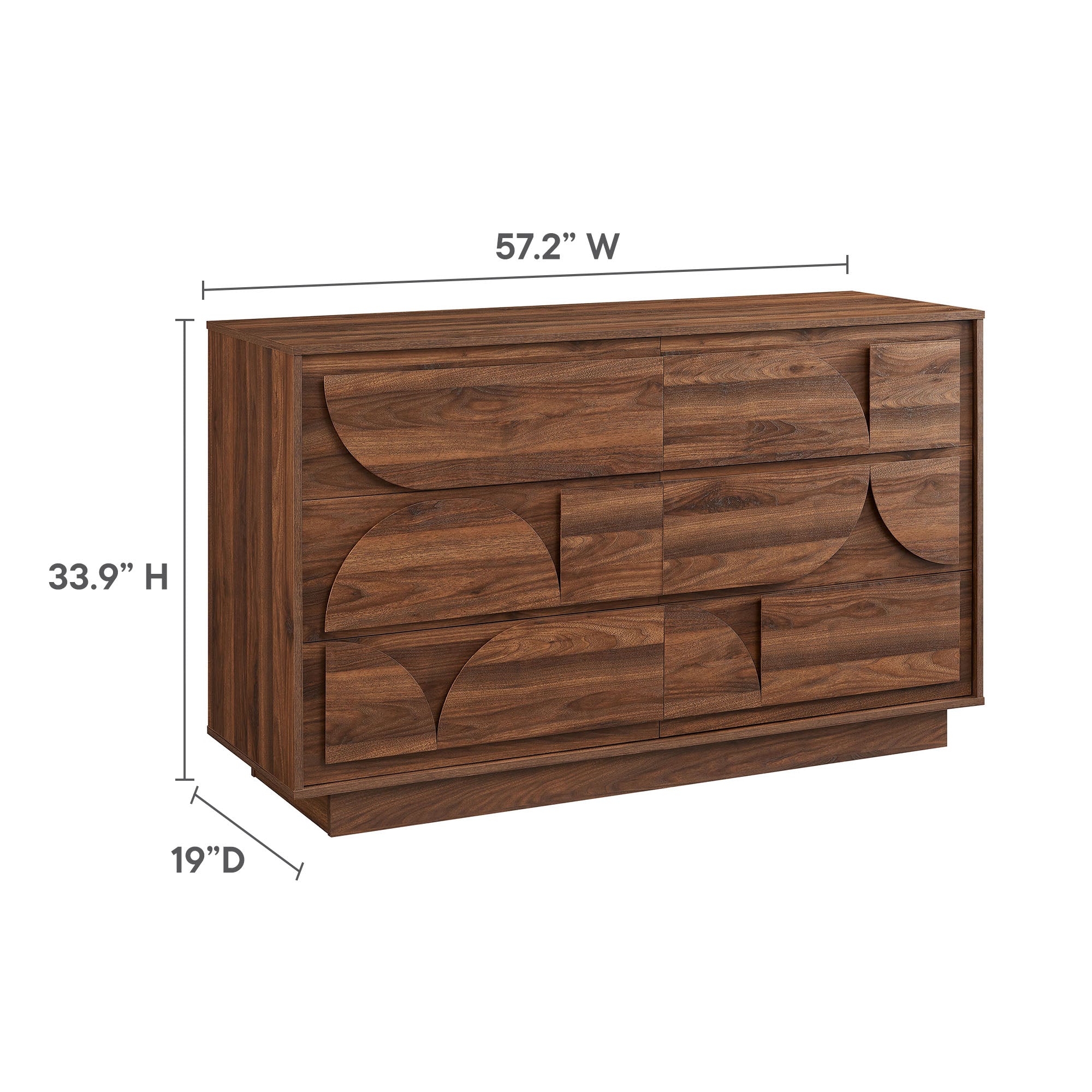 Modway Bulwark 6-Drawer Dresser