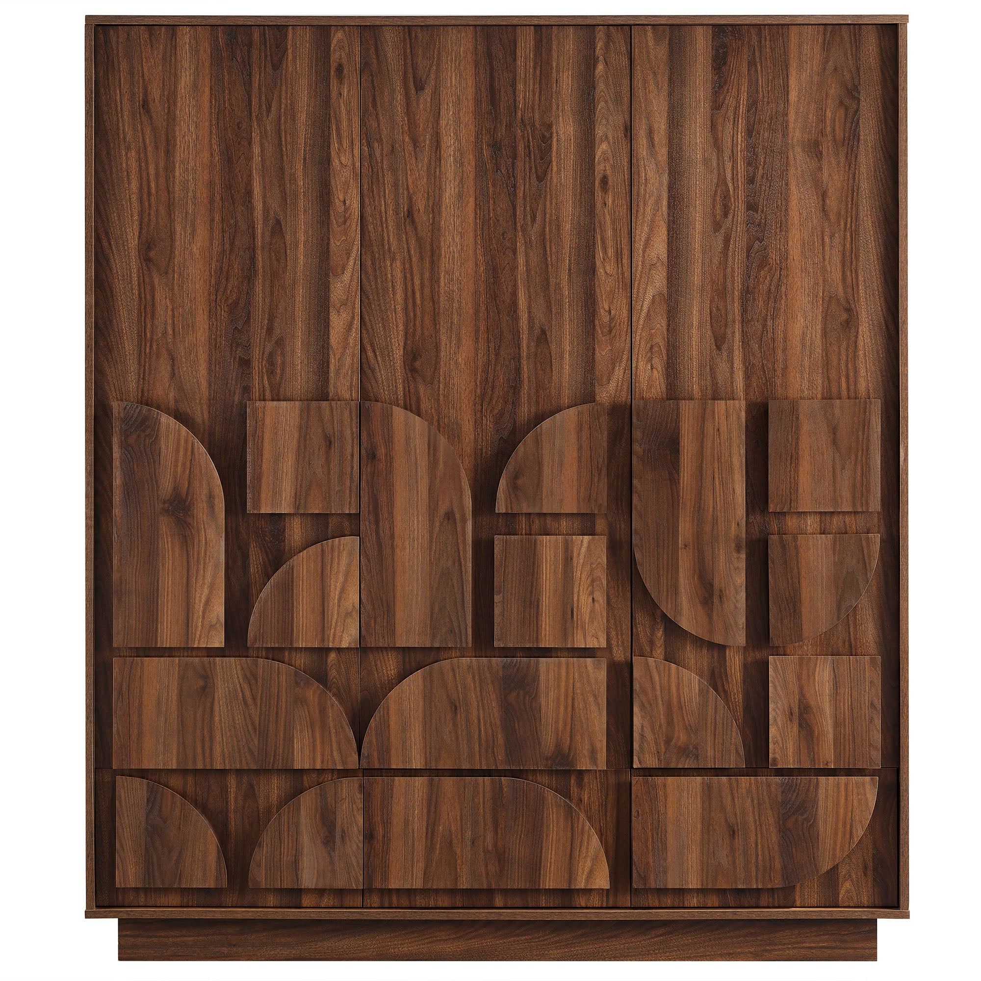 Modway Bulwark 3-Door Wardrobe Closet