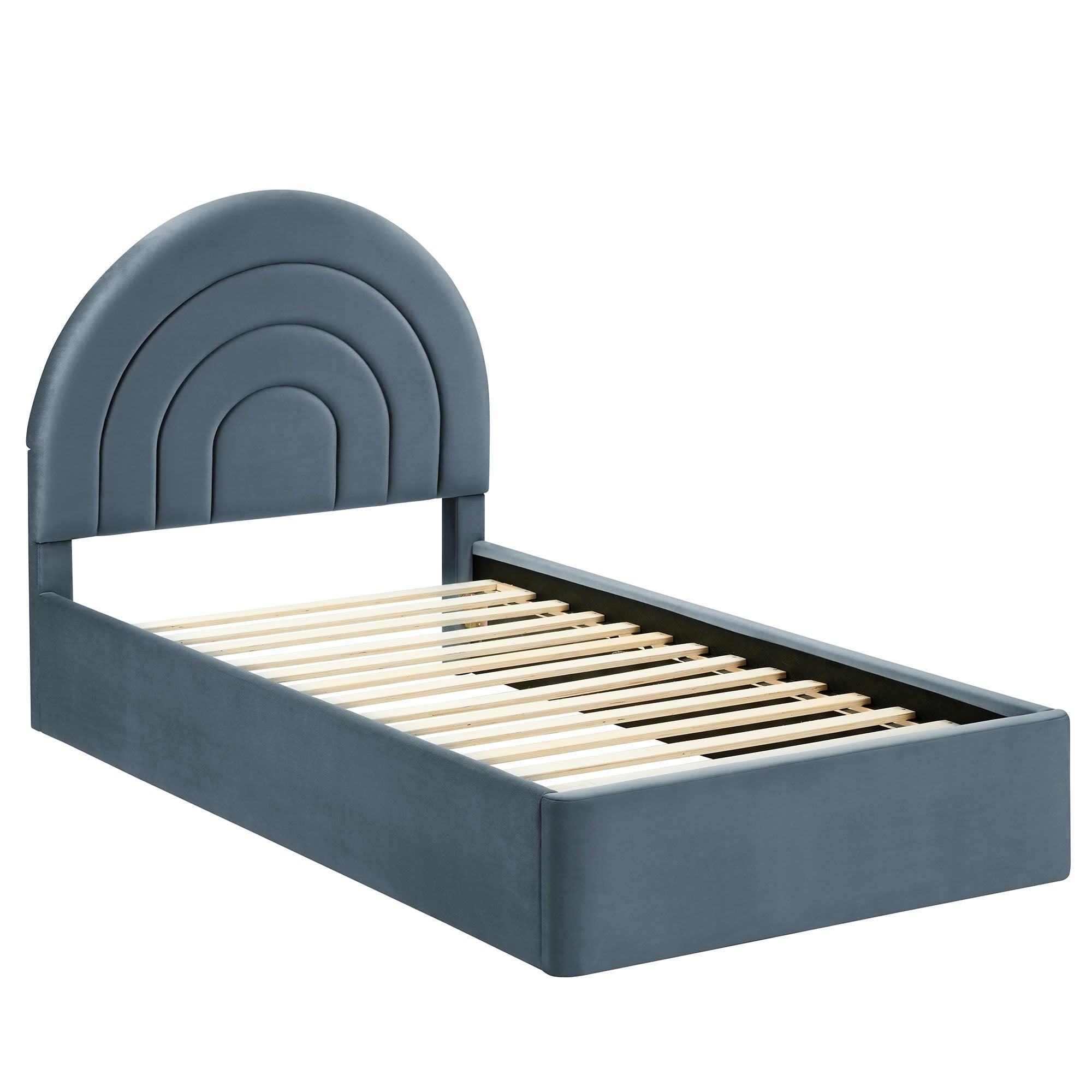 Modway Solana Arched Performance Velvet Twin Platform Bed