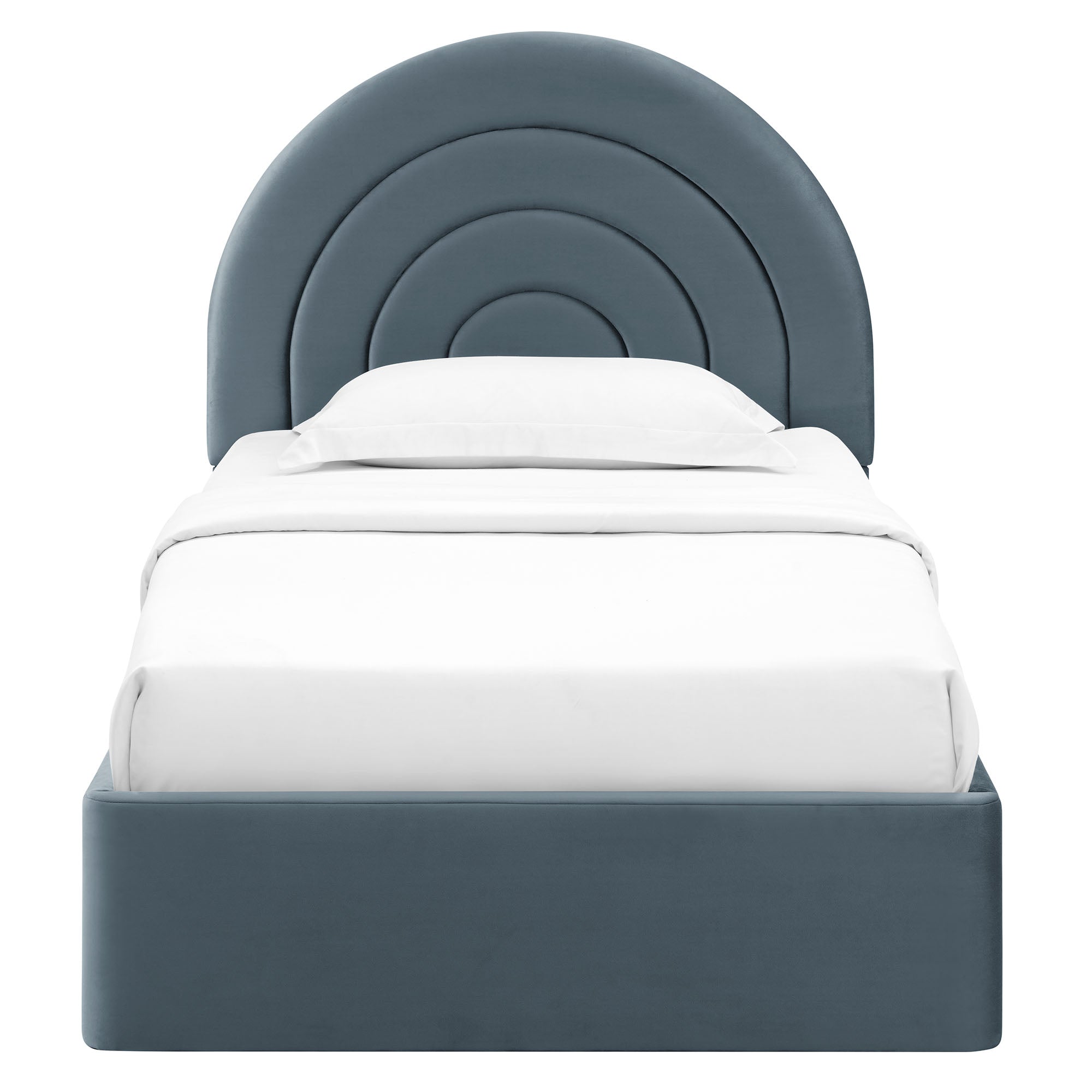 Modway Solana Arched Performance Velvet Twin Platform Bed