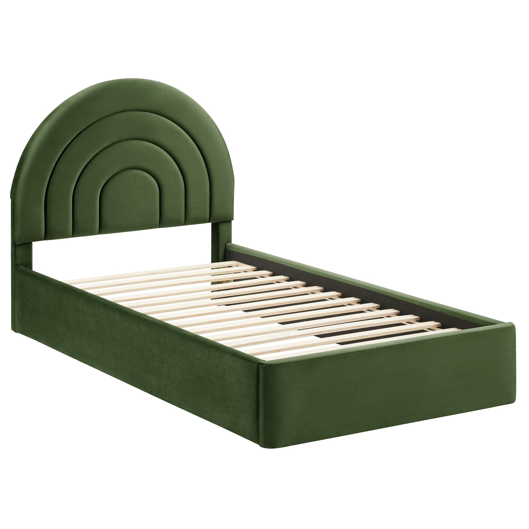 Modway Solana Arched Performance Velvet Twin Platform Bed