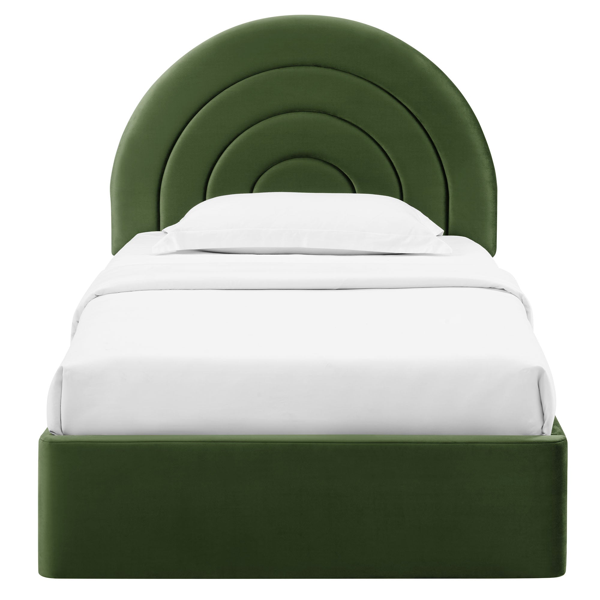 Modway Solana Arched Performance Velvet Twin Platform Bed