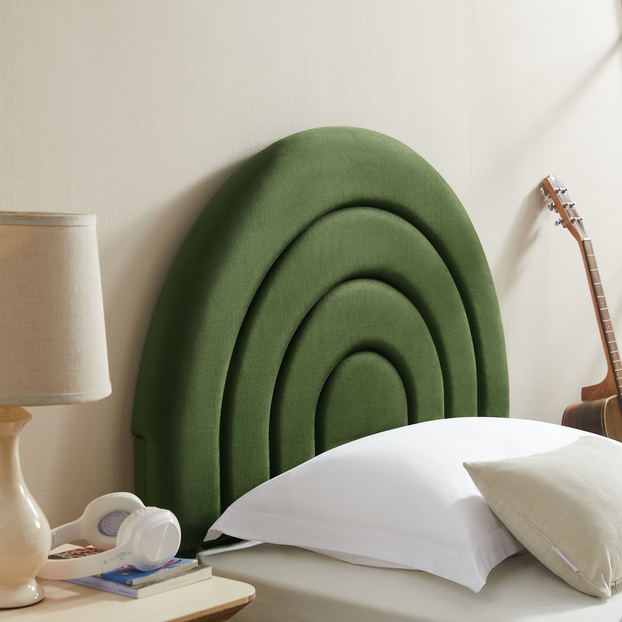 Modway Solana Arched Performance Velvet Twin Platform Bed