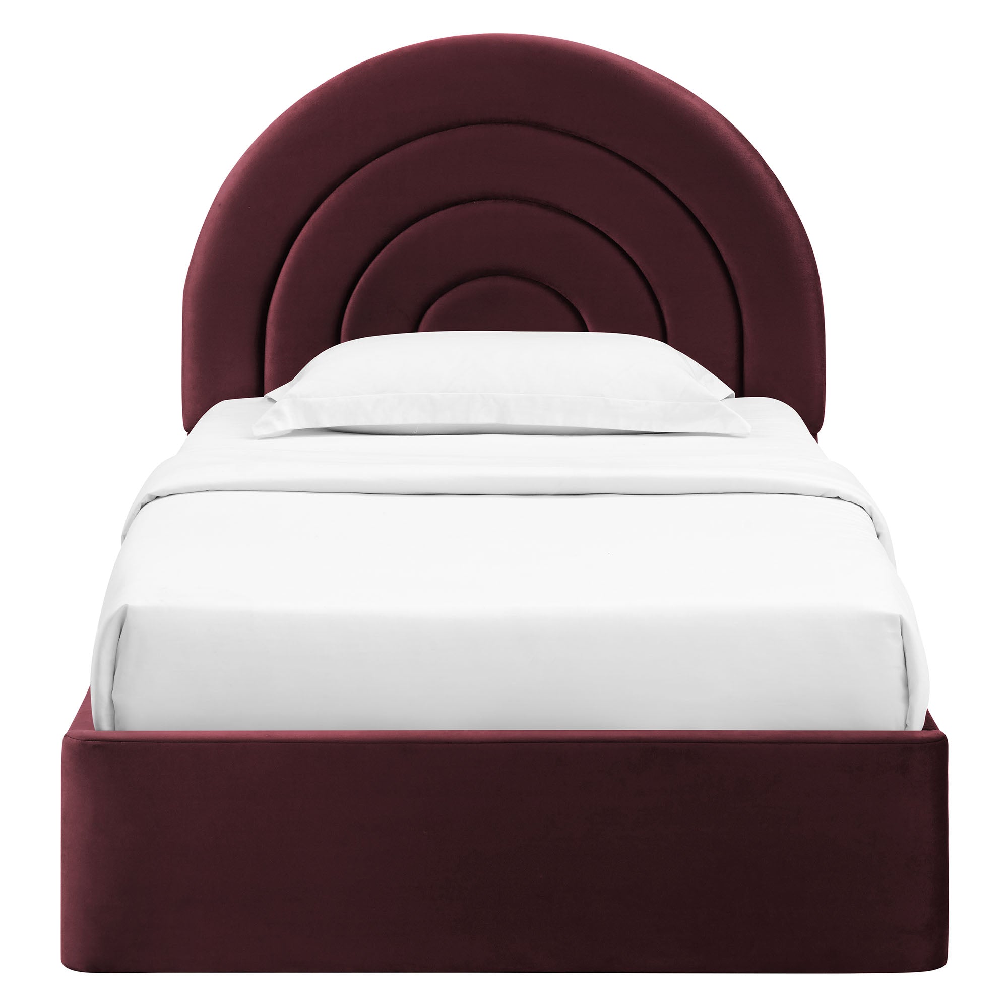 Modway Solana Arched Performance Velvet Twin Platform Bed