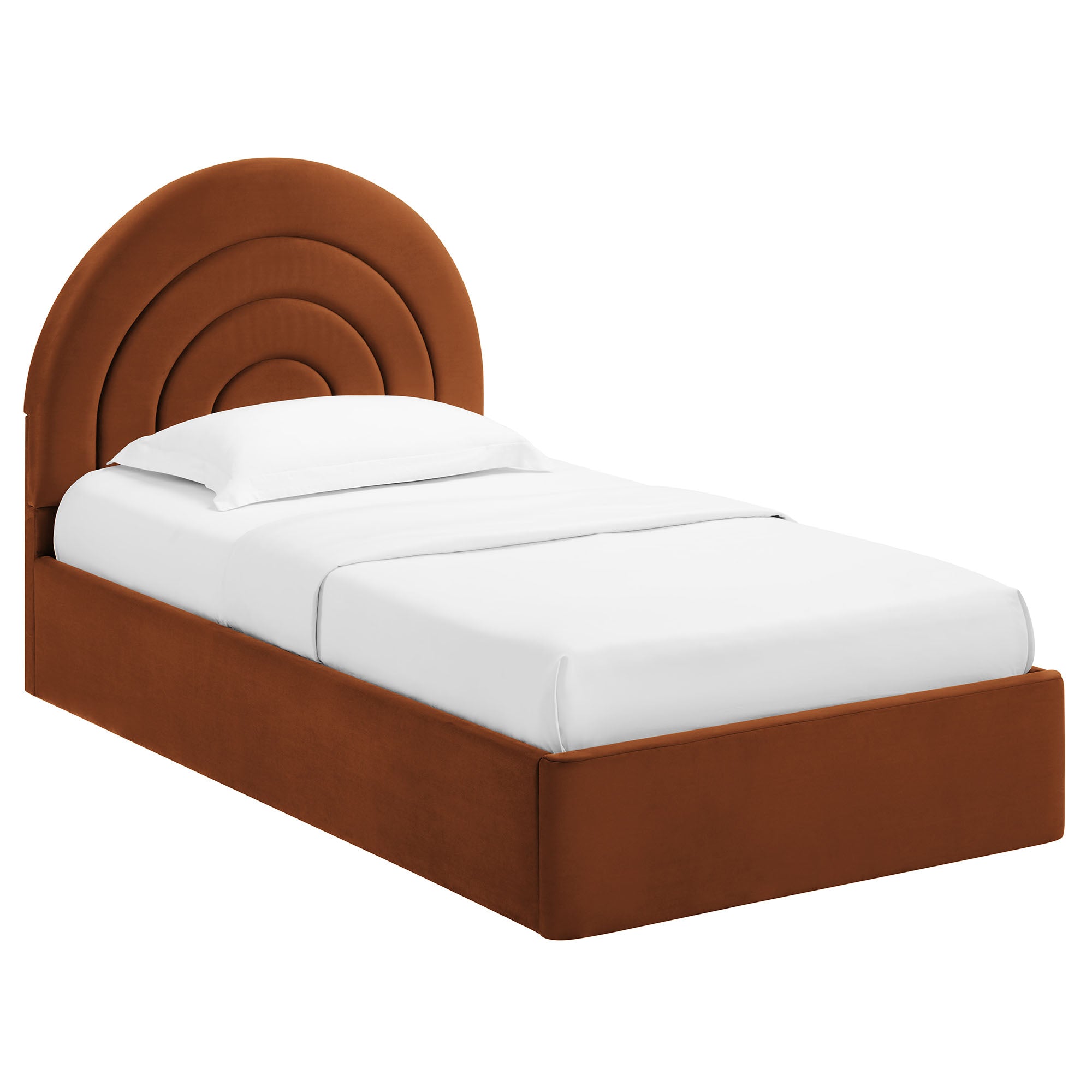 Modway Solana Arched Performance Velvet Twin Platform Bed