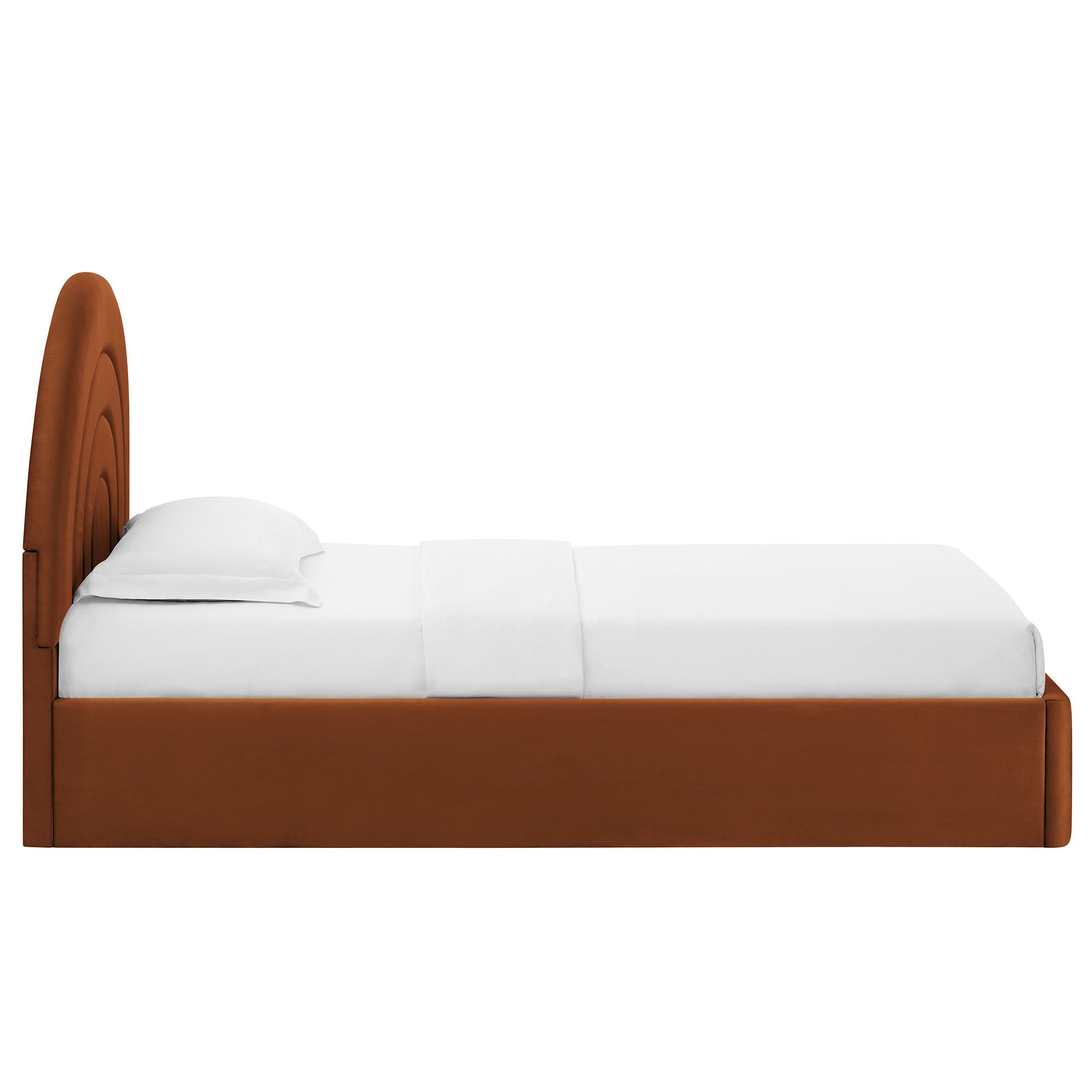 Modway Solana Arched Performance Velvet Twin Platform Bed