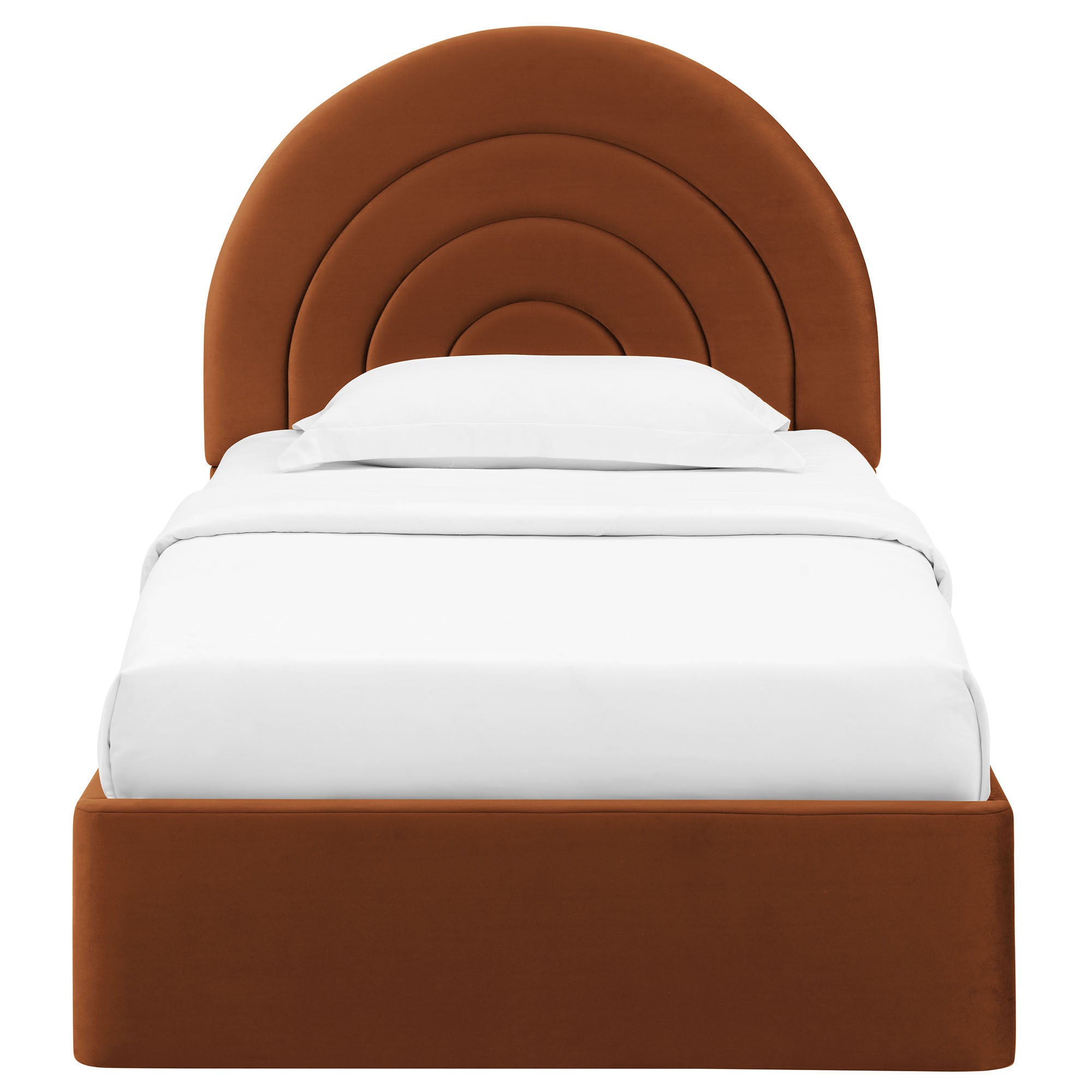 Modway Solana Arched Performance Velvet Twin Platform Bed