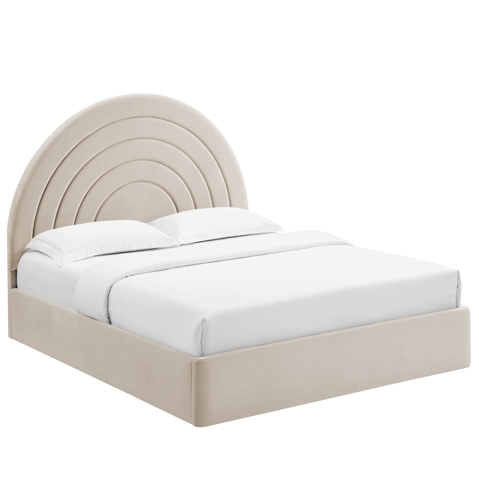 Modway Solana Arched Performance Velvet Queen Platform Bed
