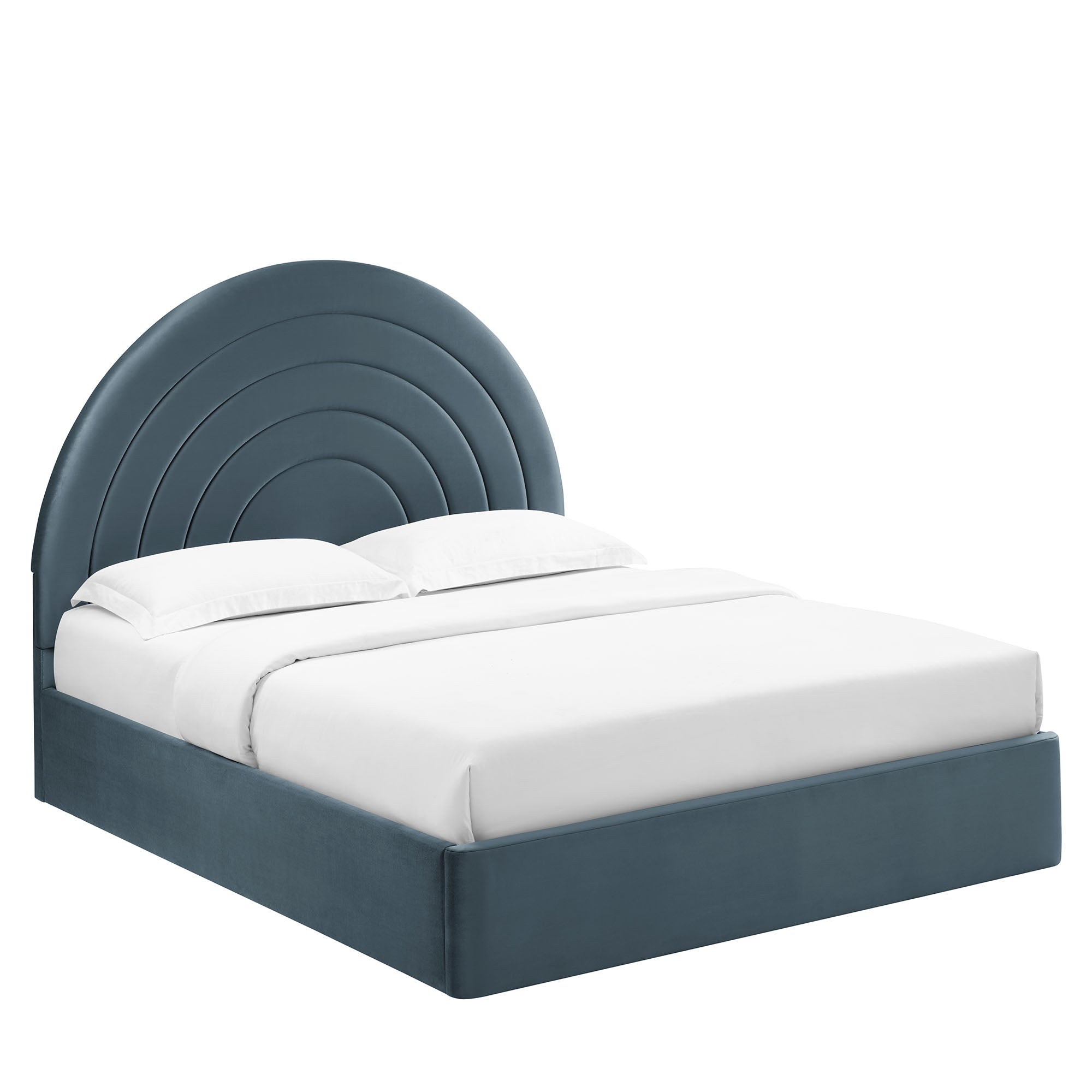 Modway Solana Arched Performance Velvet Queen Platform Bed