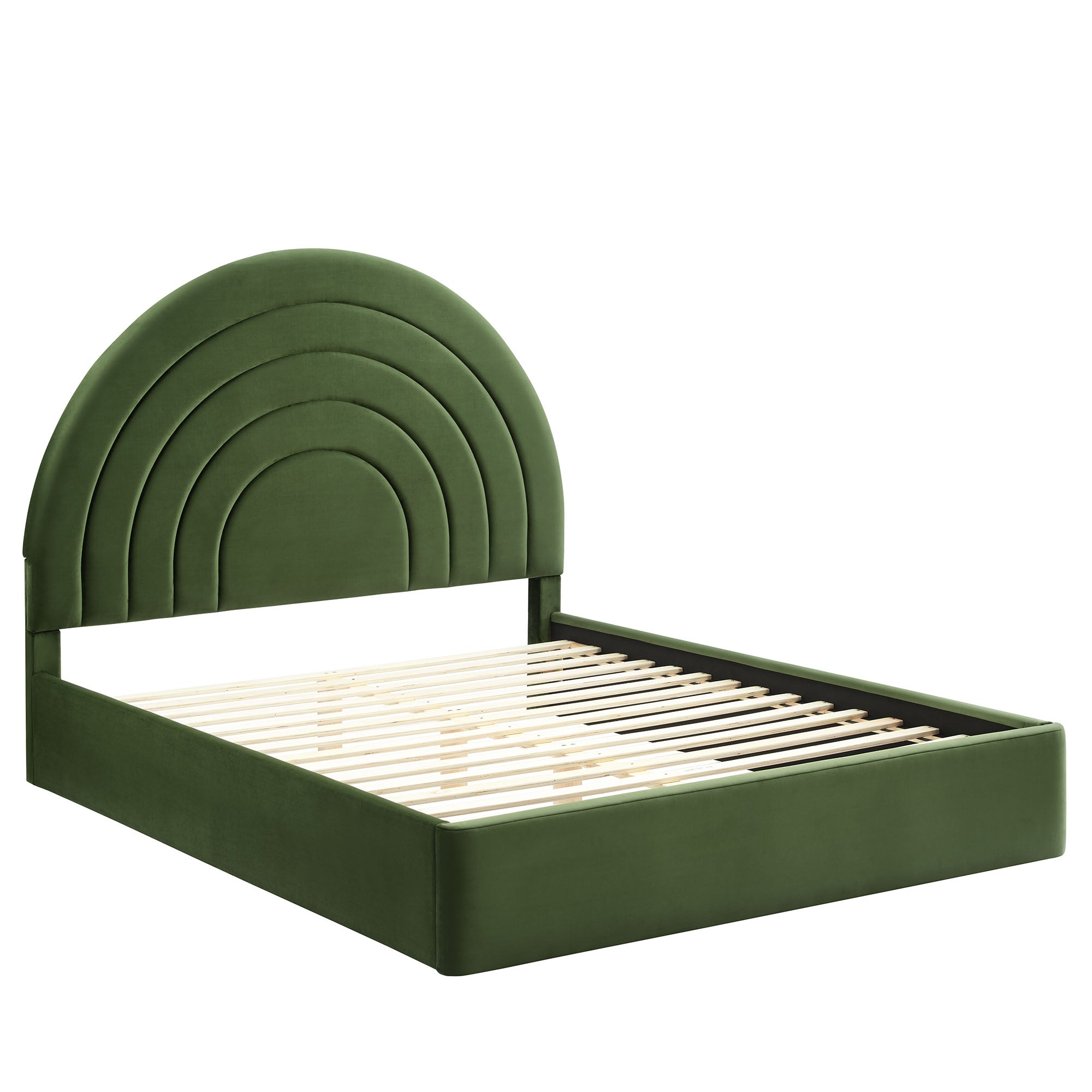 Modway Solana Arched Performance Velvet Queen Platform Bed