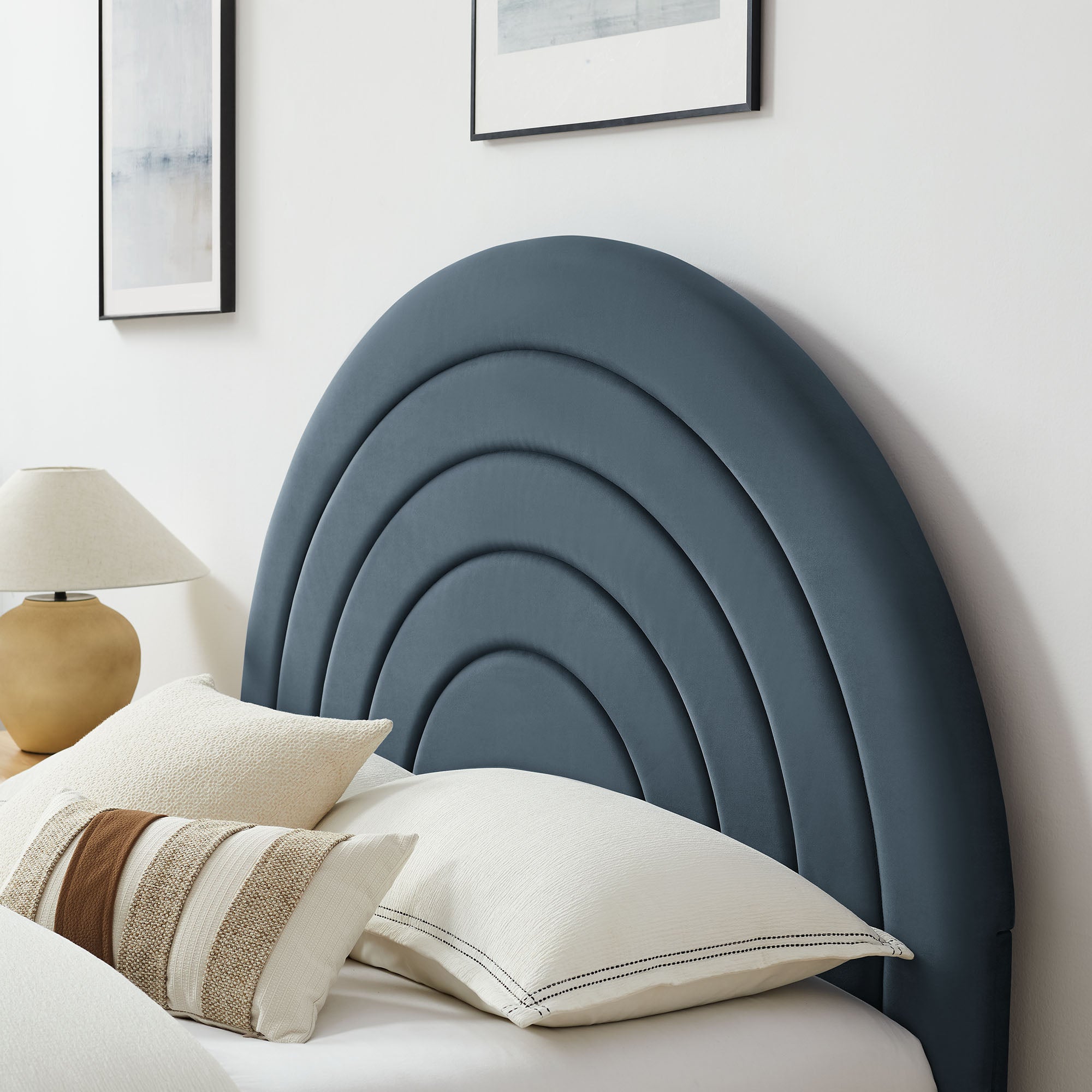 Modway Solana Arched Performance Velvet King Platform Bed