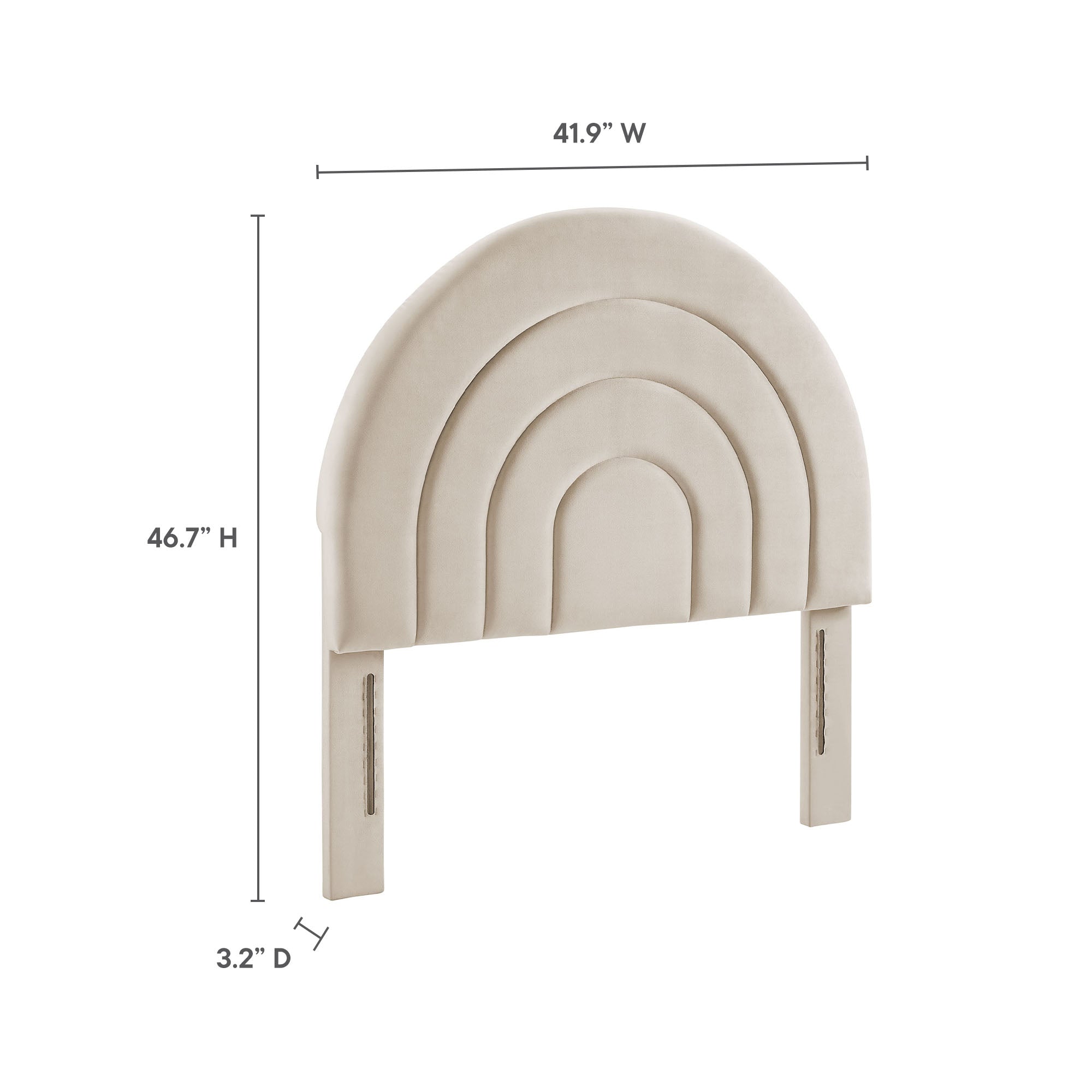 Modway Solana Arched Performance Velvet Twin Headboard