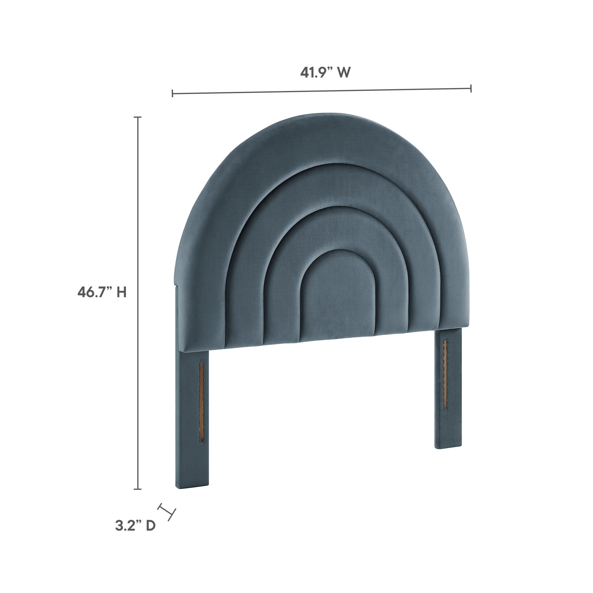 Modway Solana Arched Performance Velvet Twin Headboard