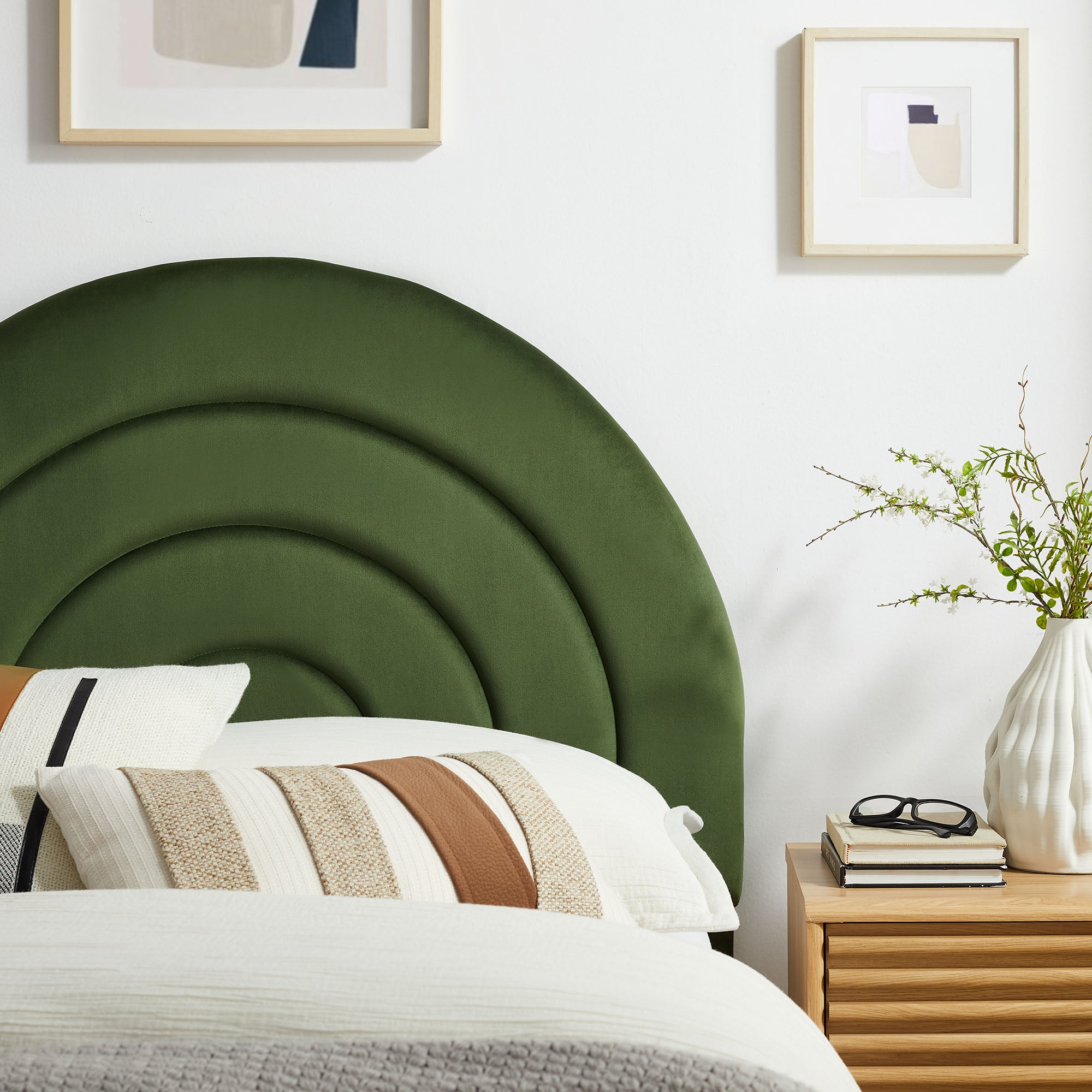 Modway Solana Arched Performance Velvet Twin Headboard