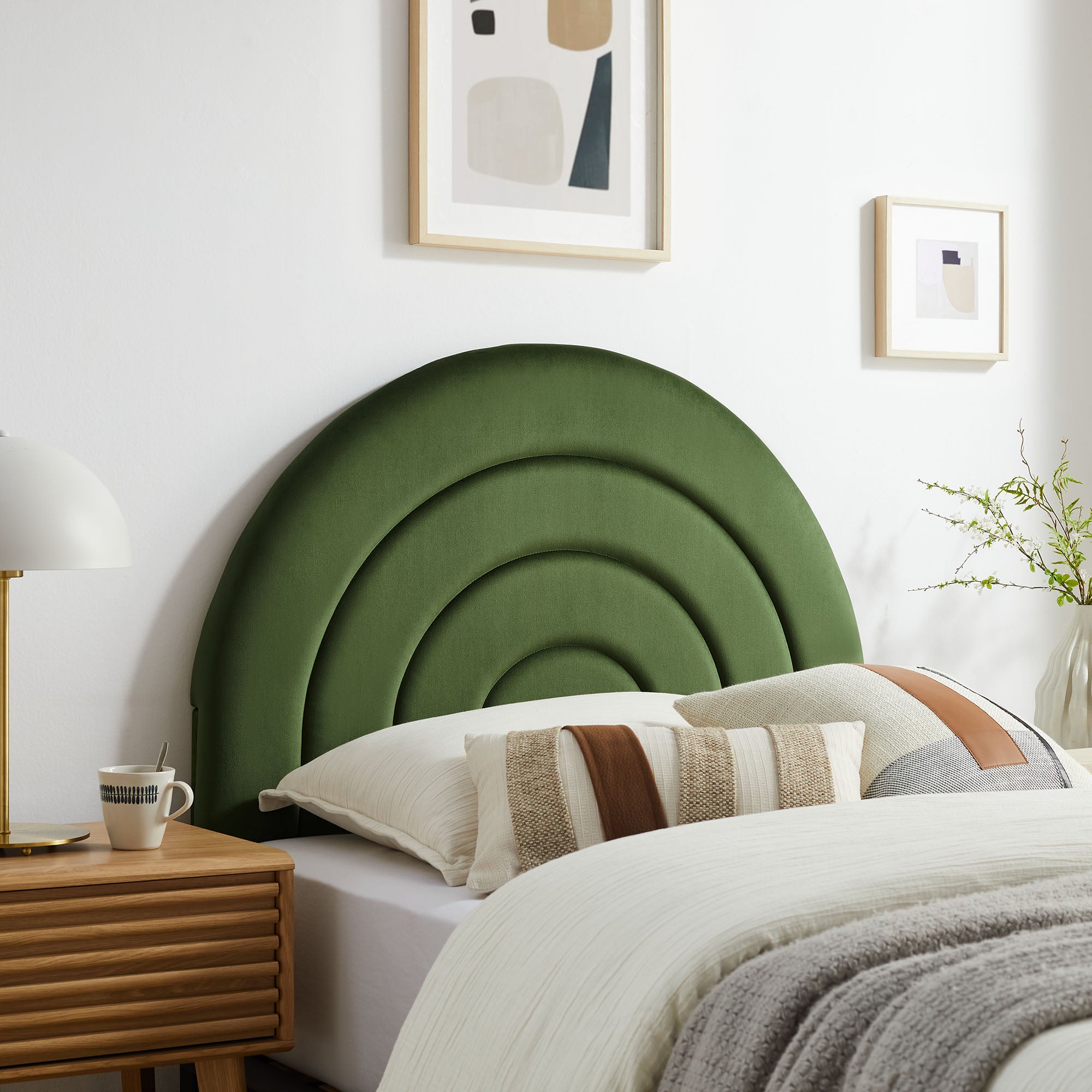 Modway Solana Arched Performance Velvet Twin Headboard