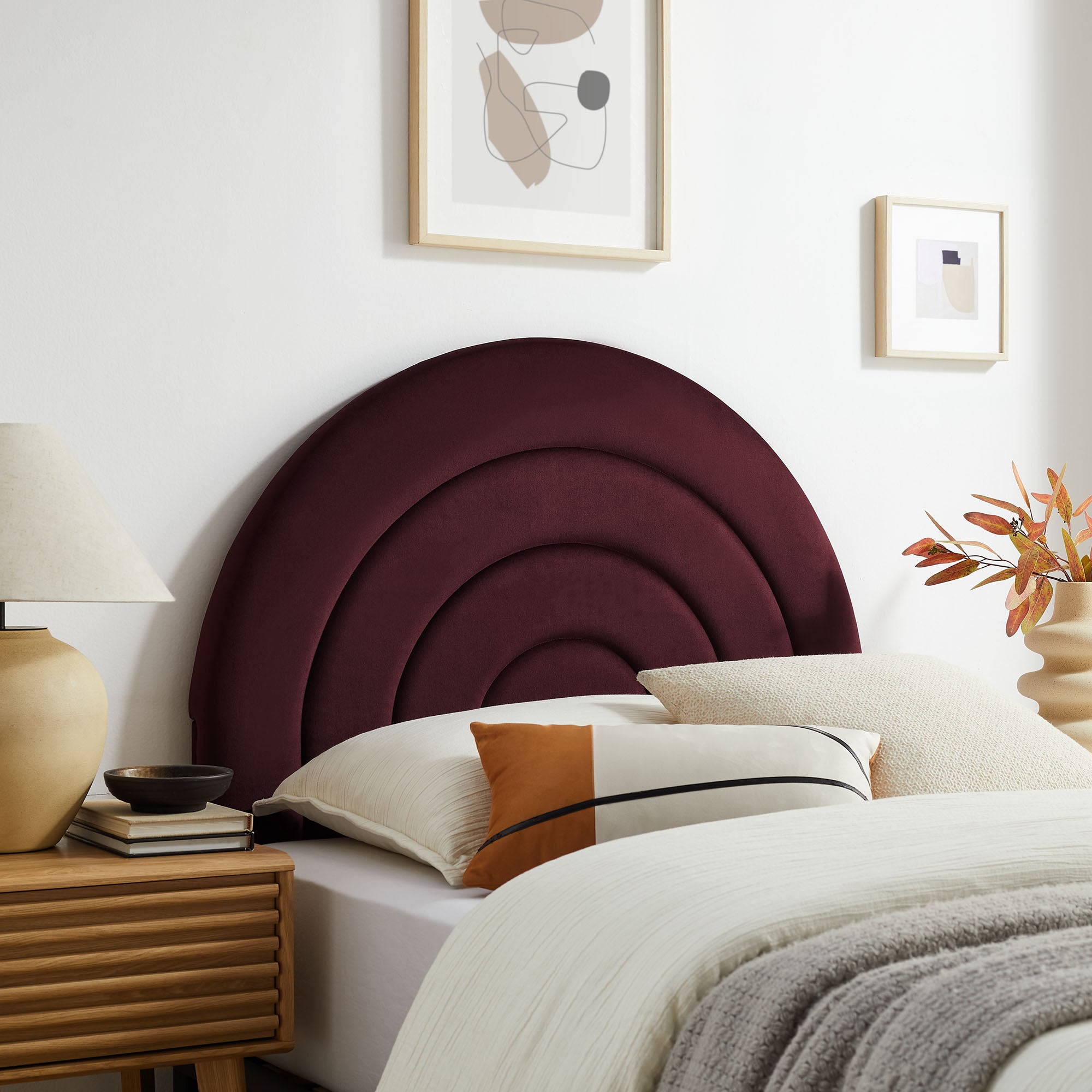 Modway Solana Arched Performance Velvet Twin Headboard