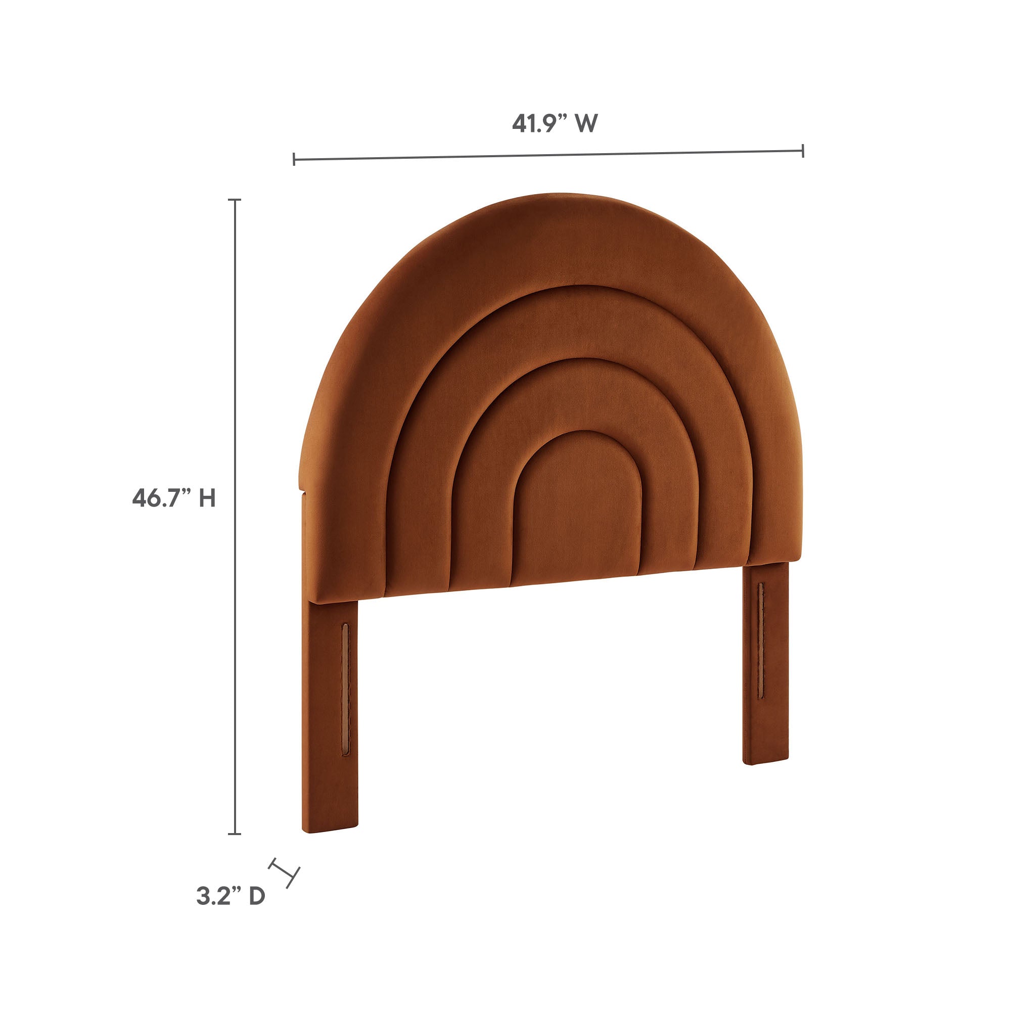 Modway Solana Arched Performance Velvet Twin Headboard