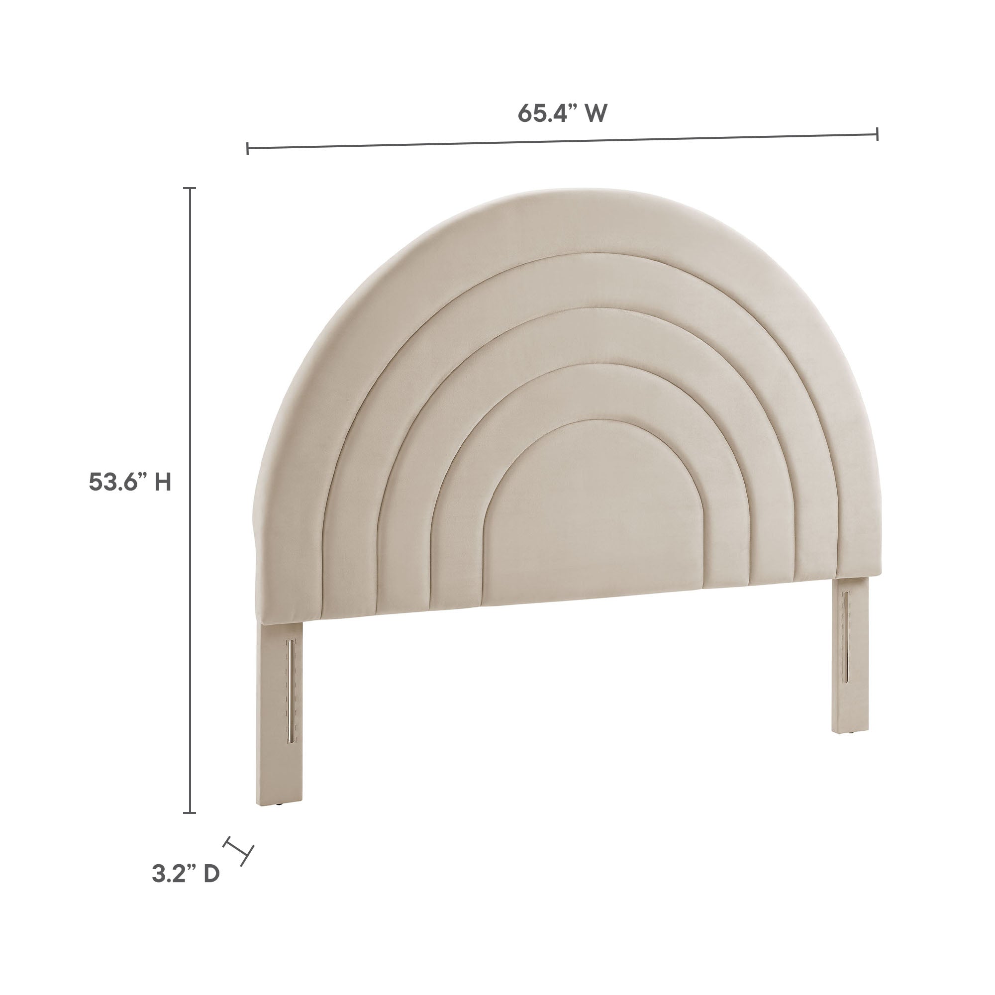 Modway Solana Arched Performance Velvet Queen Headboard