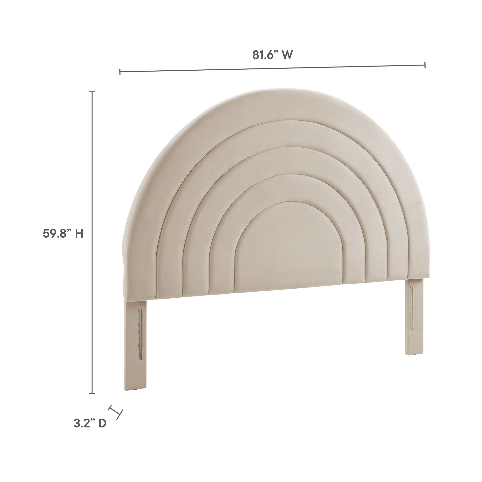 Modway Solana Arched Performance Velvet King Headboard