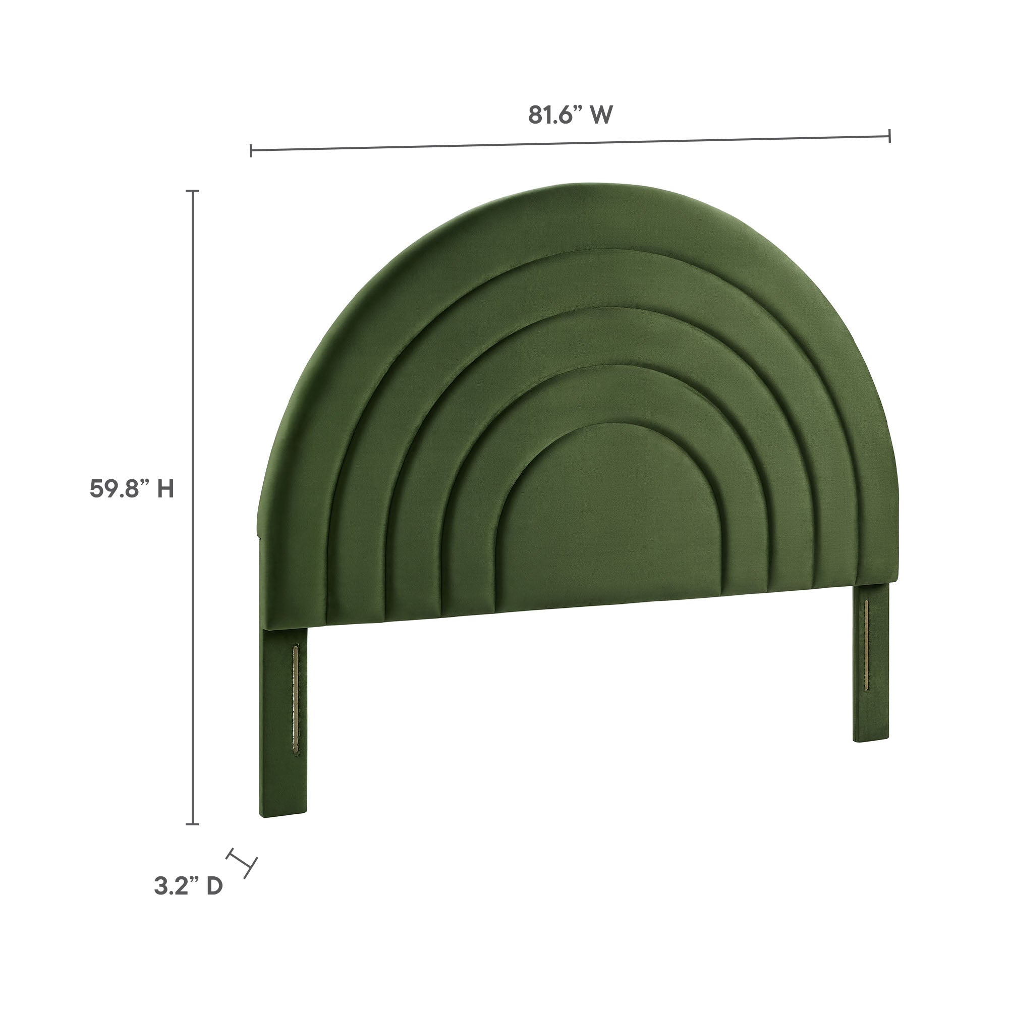 Modway Solana Arched Performance Velvet King Headboard
