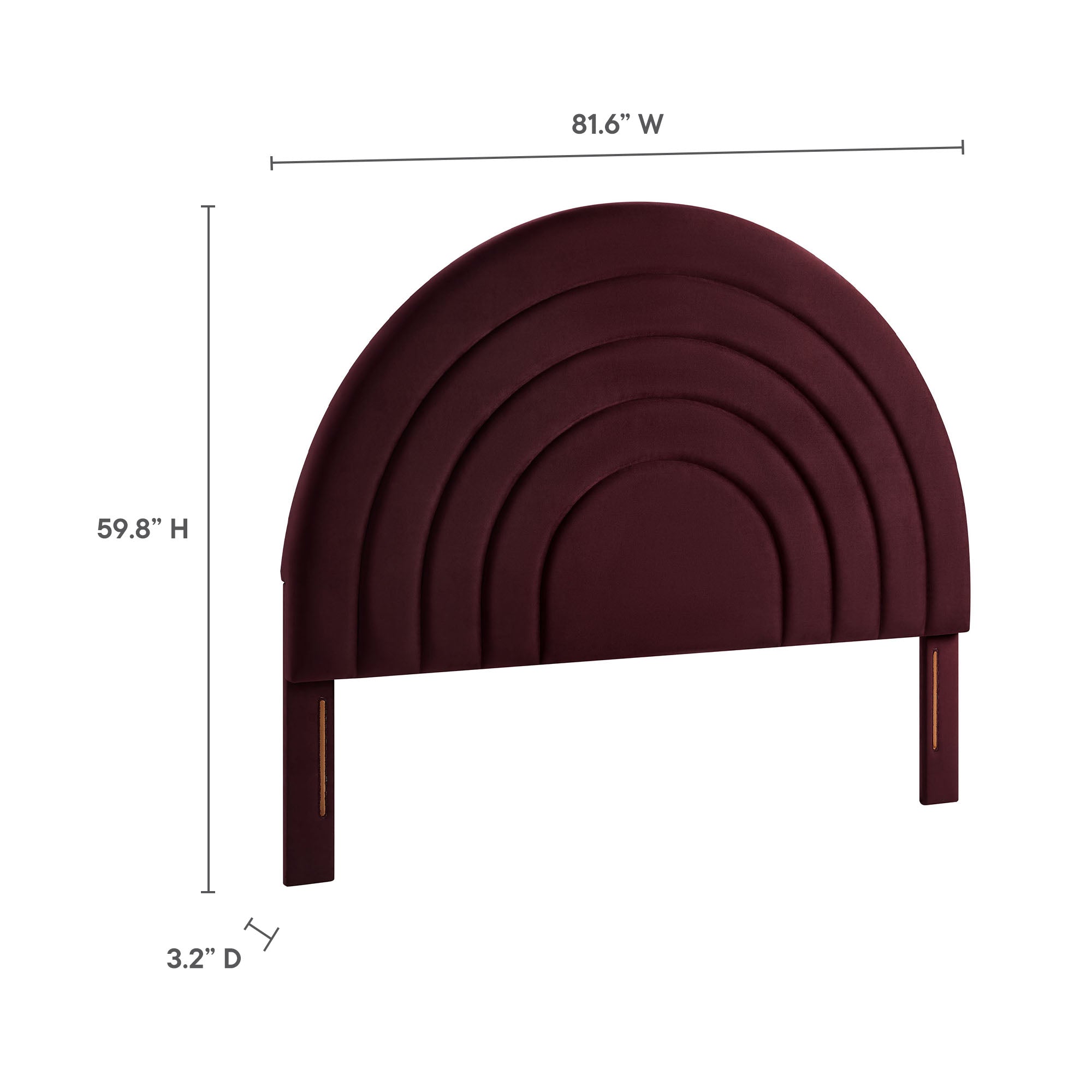 Modway Solana Arched Performance Velvet King Headboard