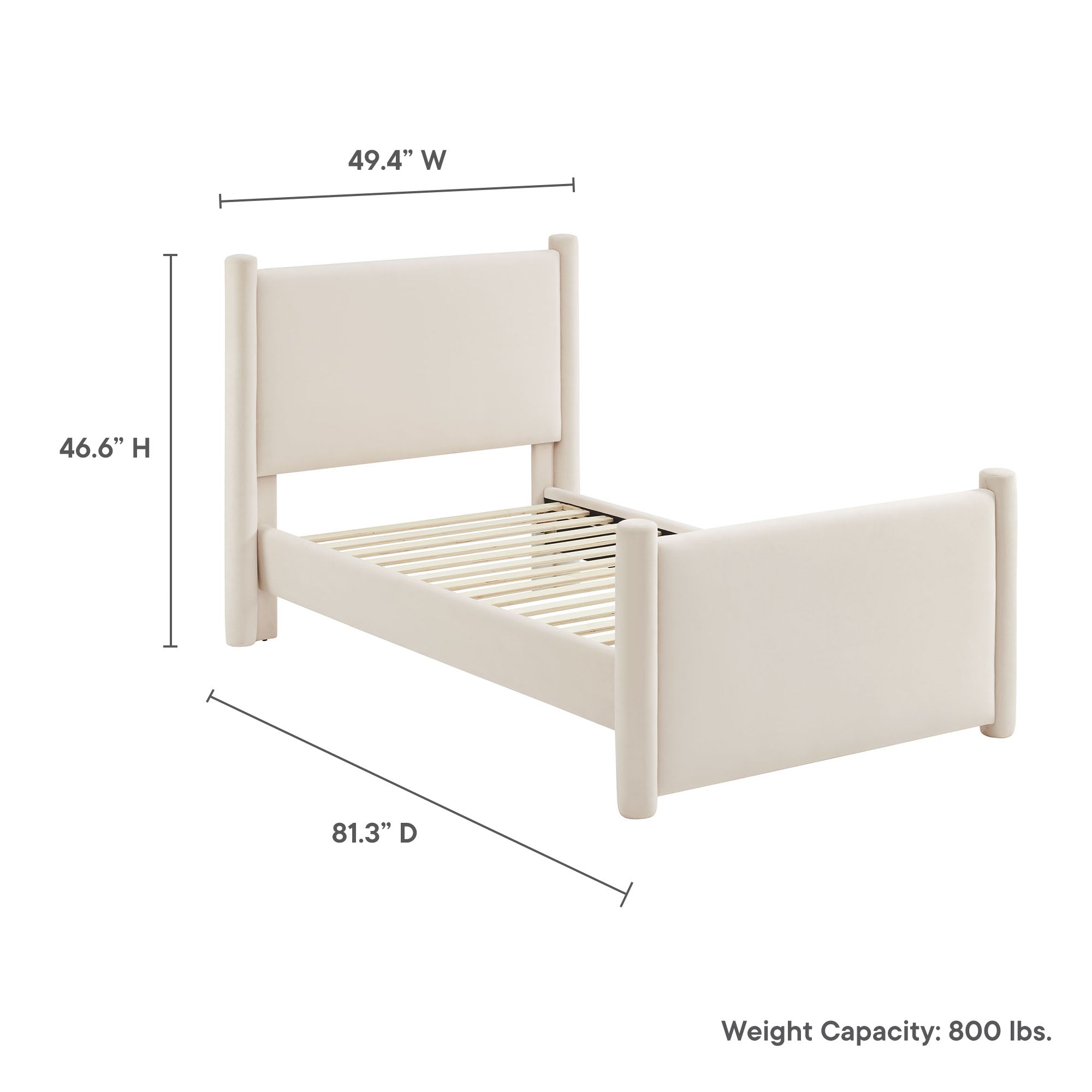 Modway Rael Performance Velvet Twin Platform Bed