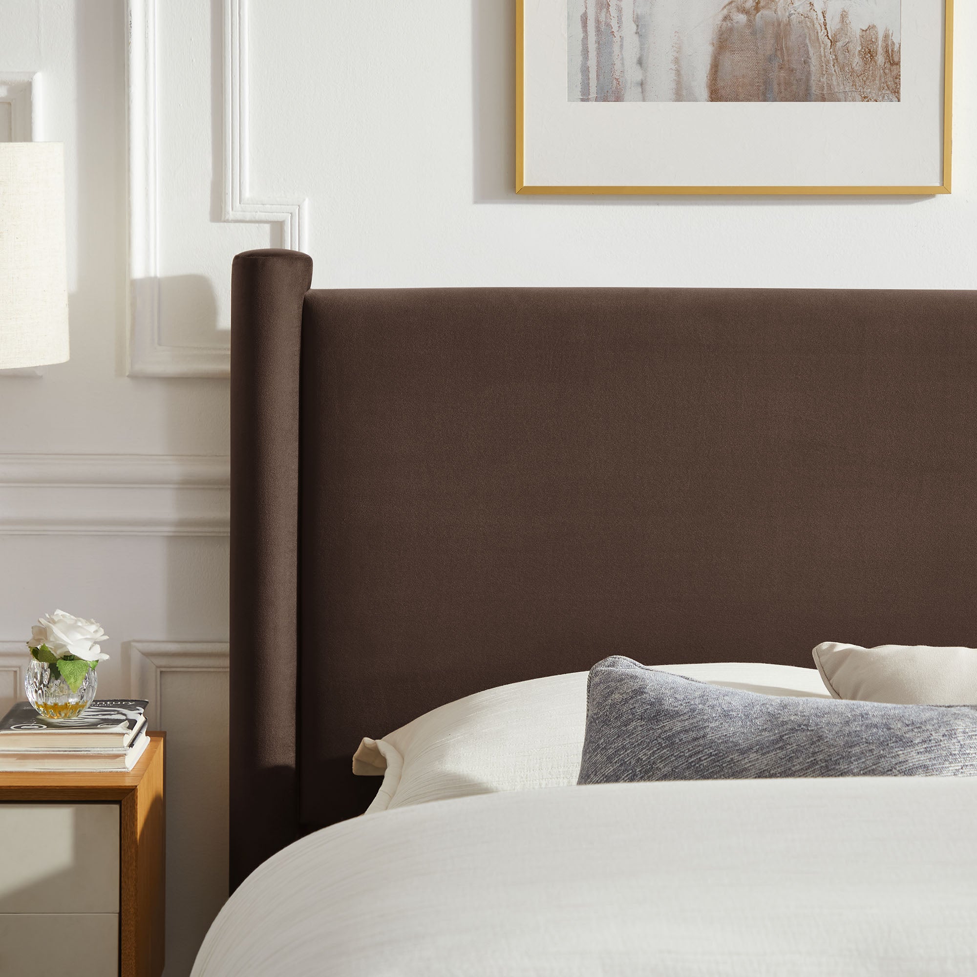 Modway Rael Performance Velvet Queen Platform Bed