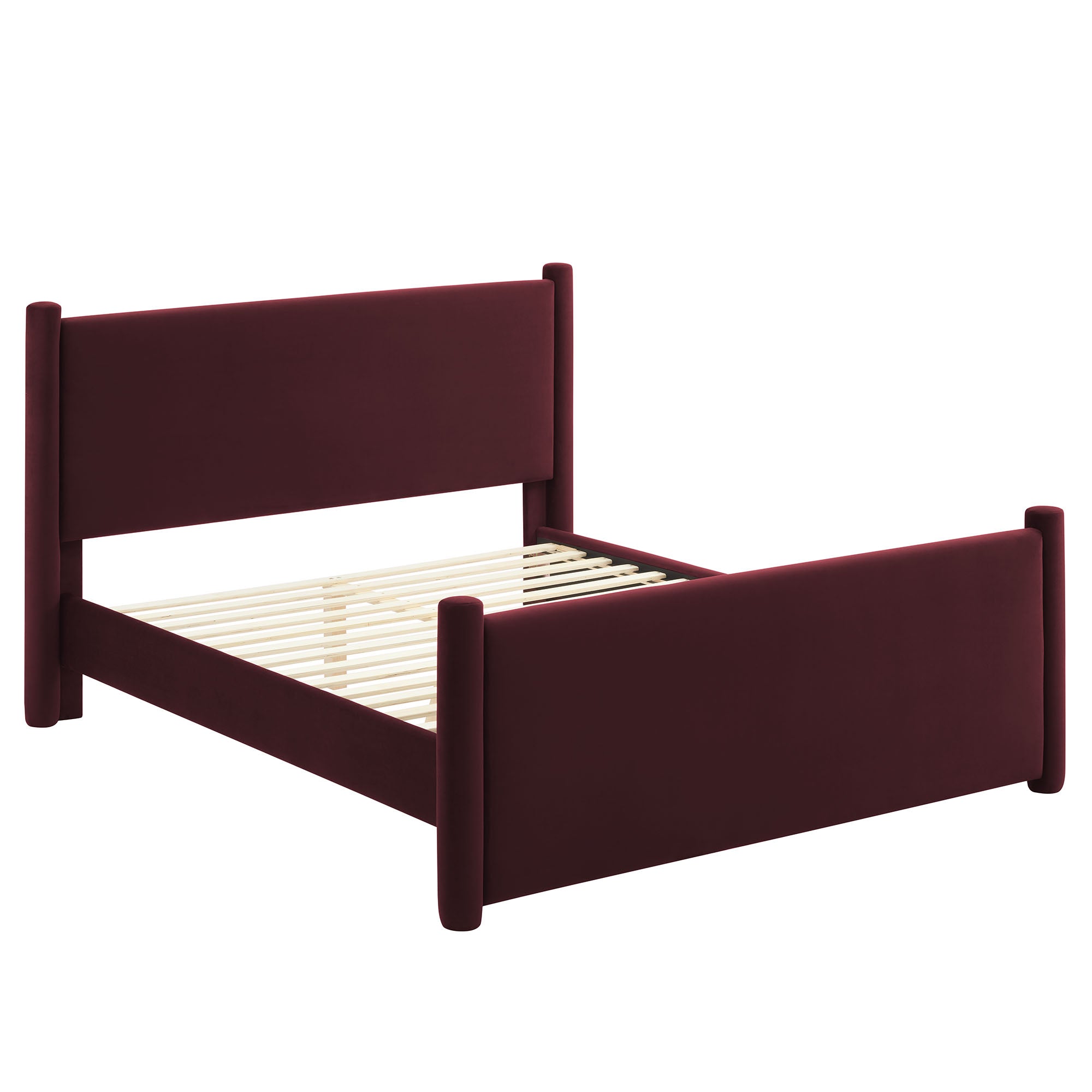 Modway Rael Performance Velvet Queen Platform Bed