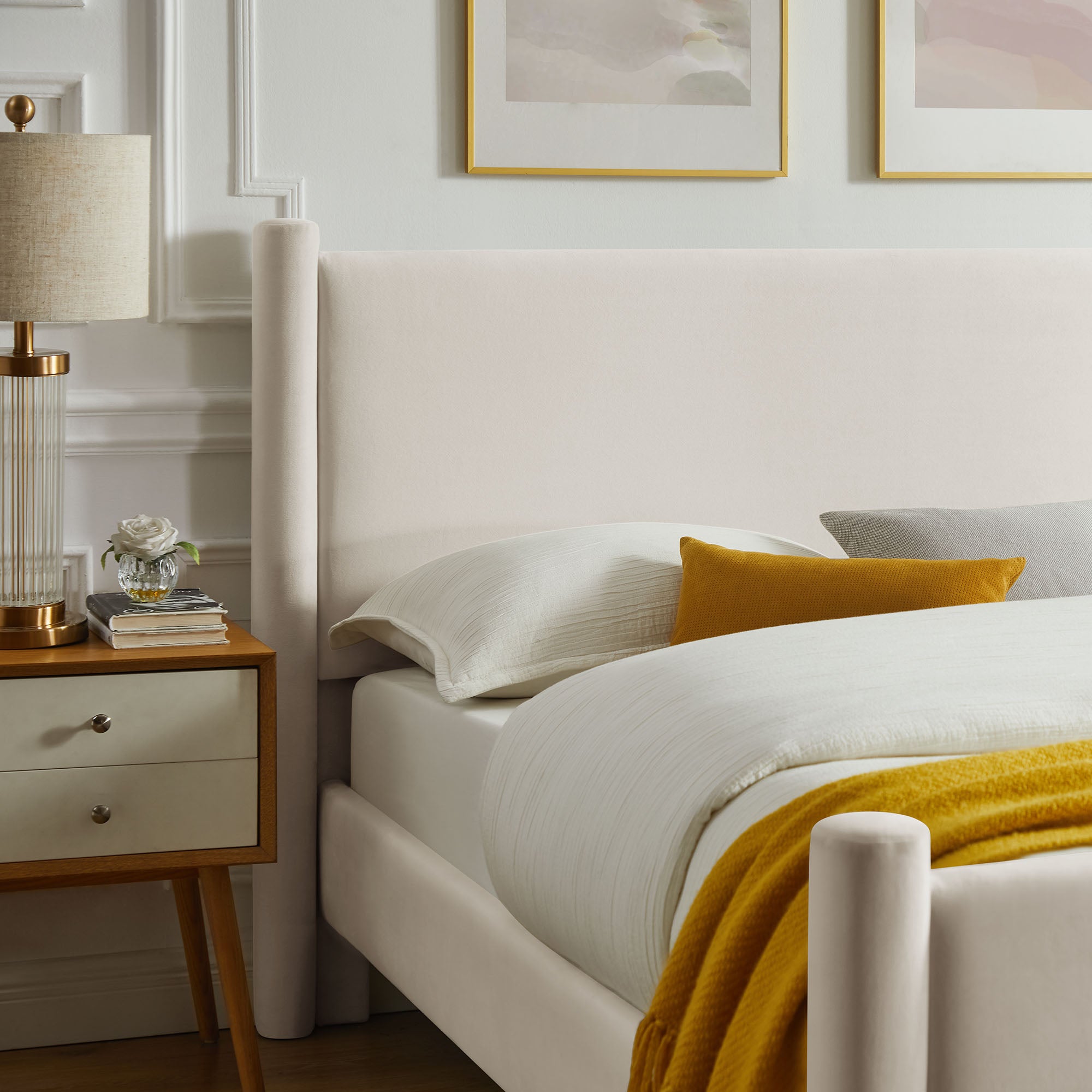 Modway Rael Performance Velvet King Platform Bed