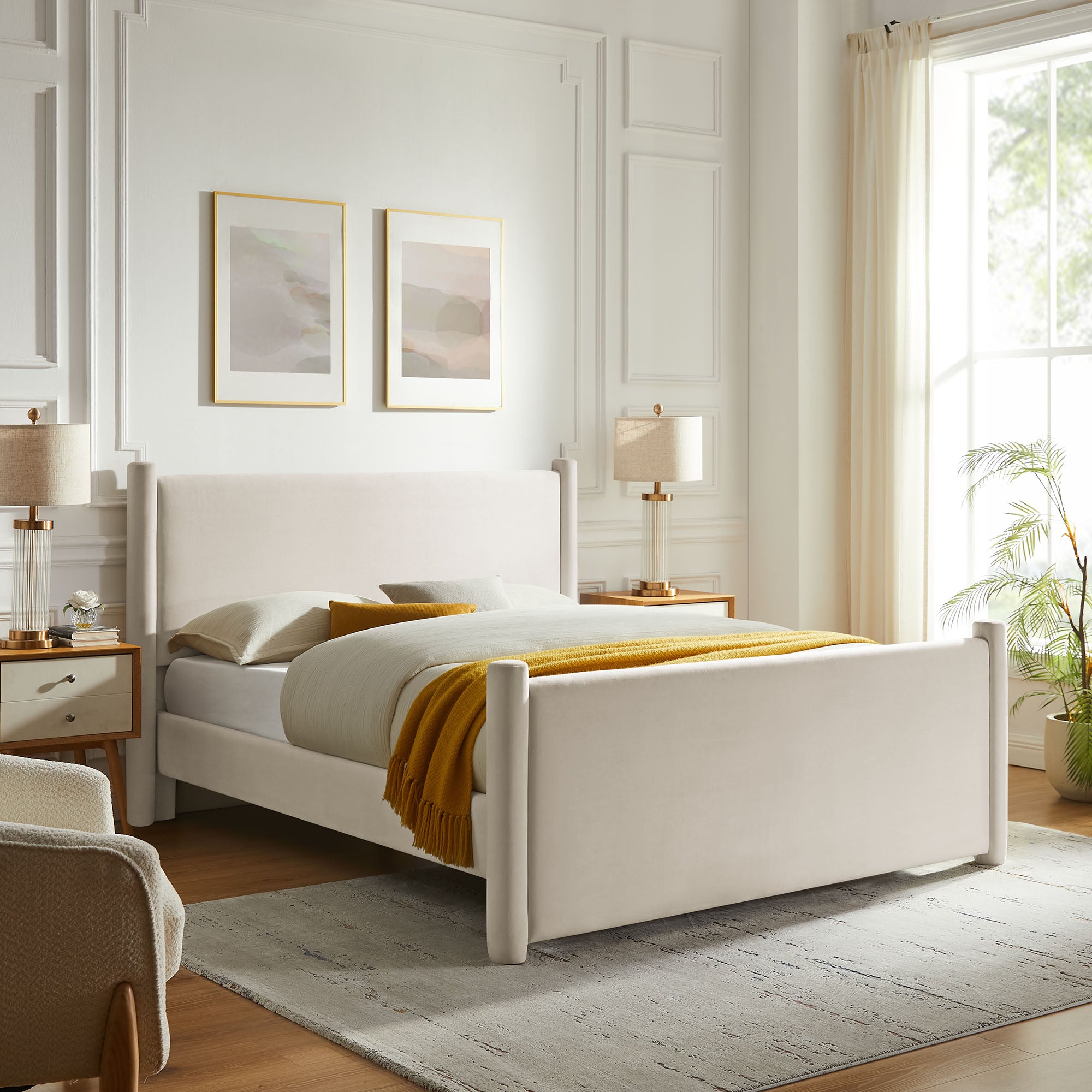 Modway Rael Performance Velvet King Platform Bed