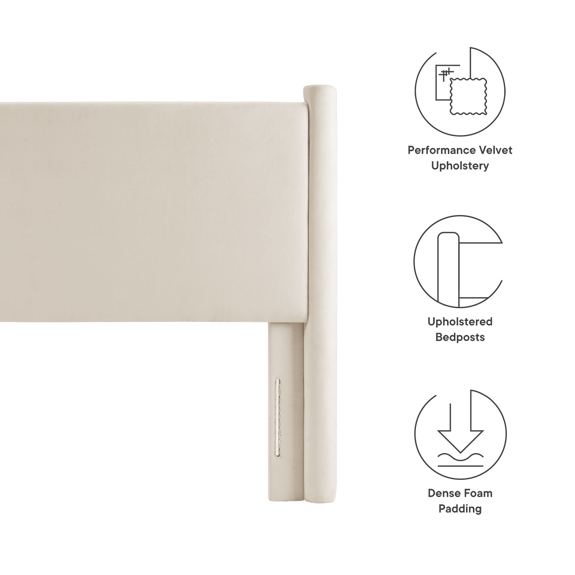 Modway Rael Performance Velvet Twin Headboard