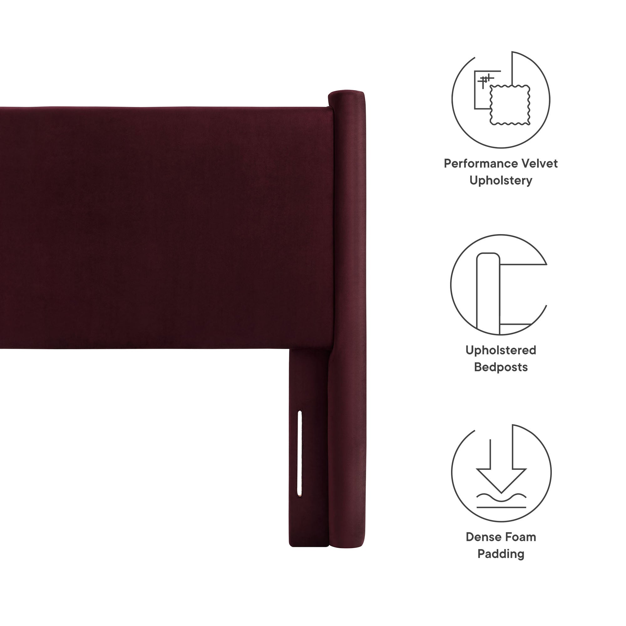 Modway Rael Performance Velvet Twin Headboard