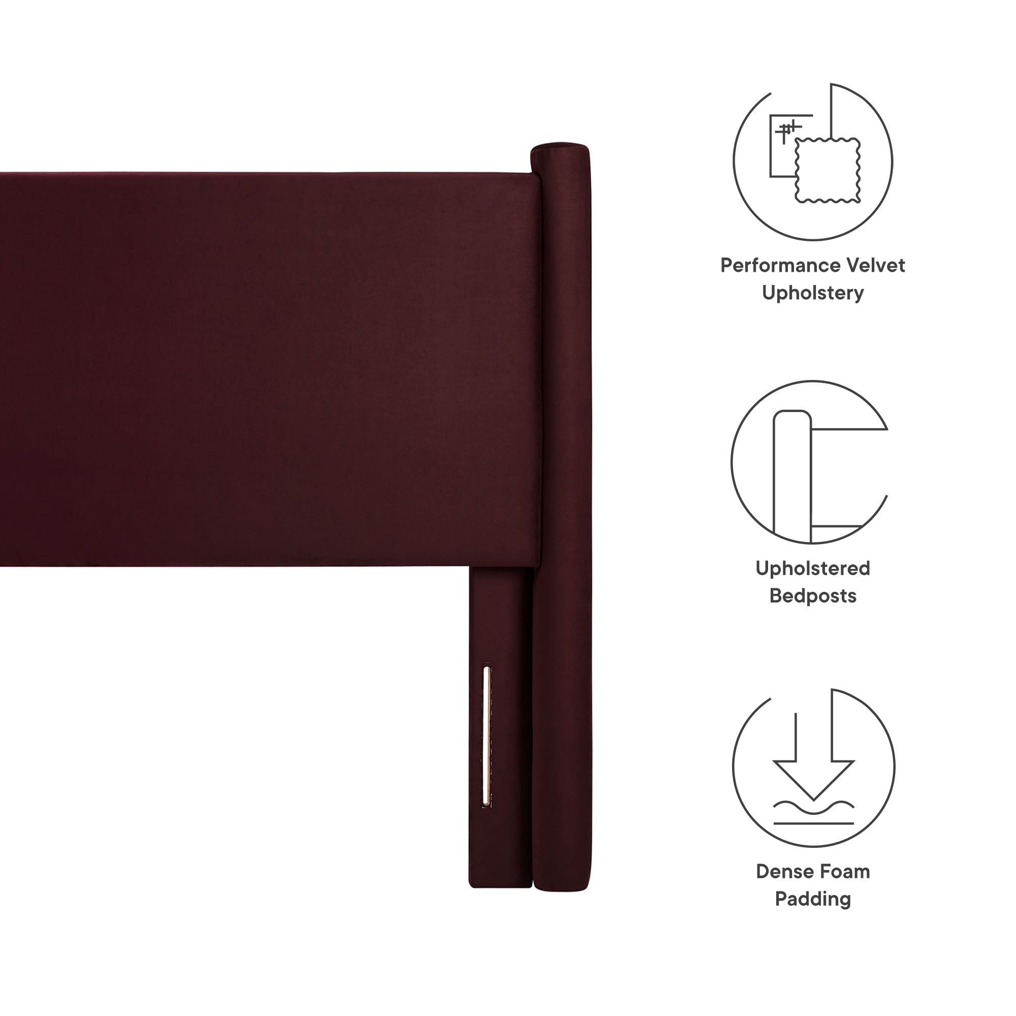 Modway Rael Performance Velvet Full Headboard
