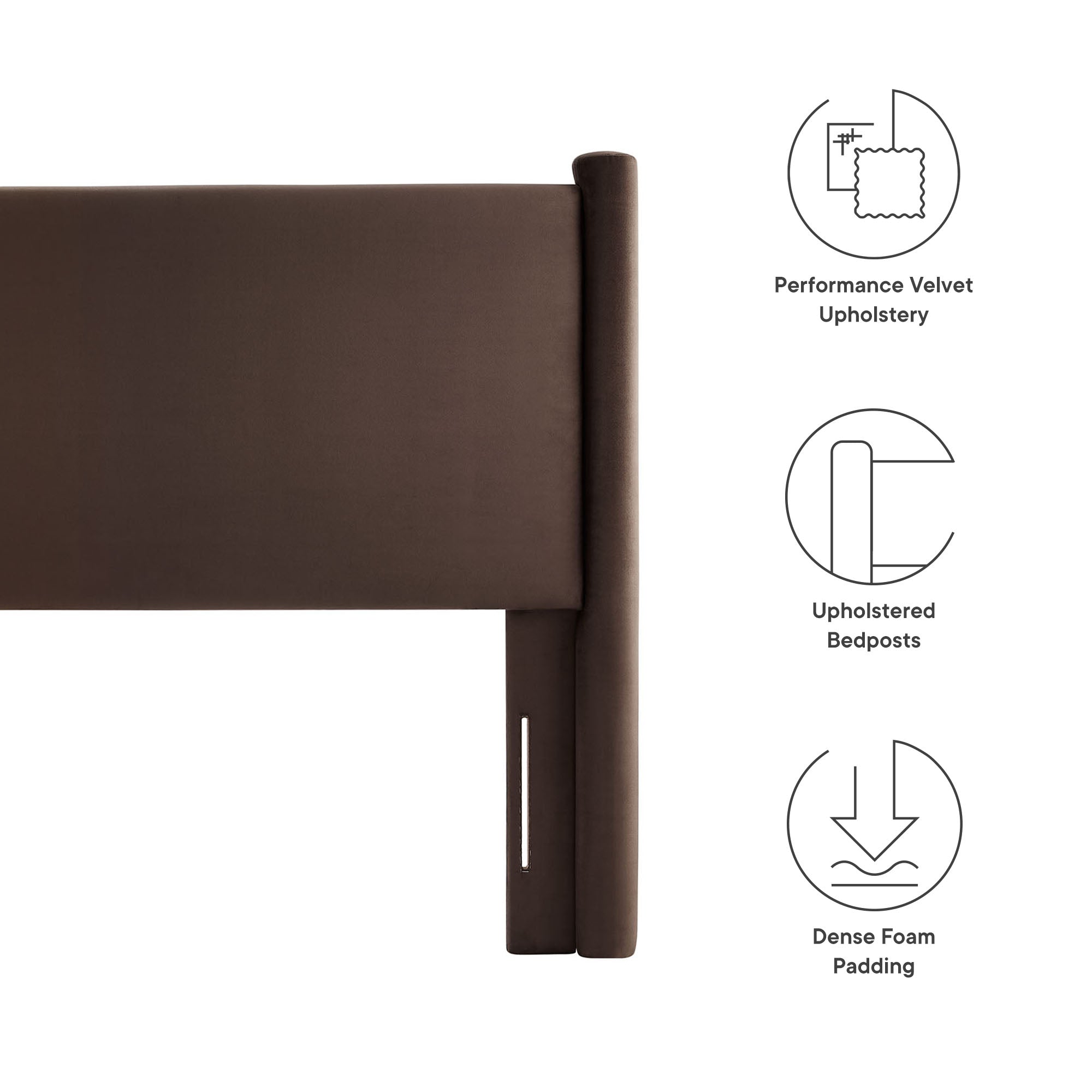 Modway Rael Performance Velvet King Headboard