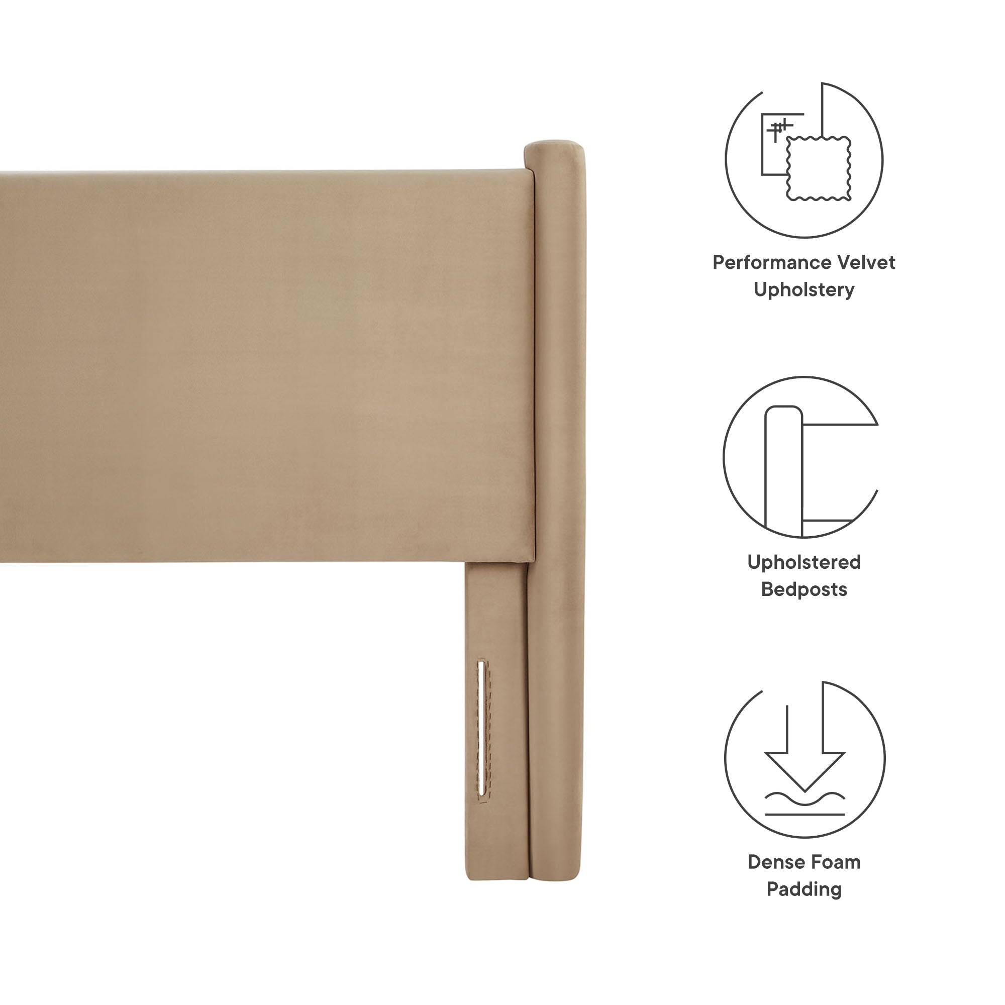 Modway Rael Performance Velvet King Headboard