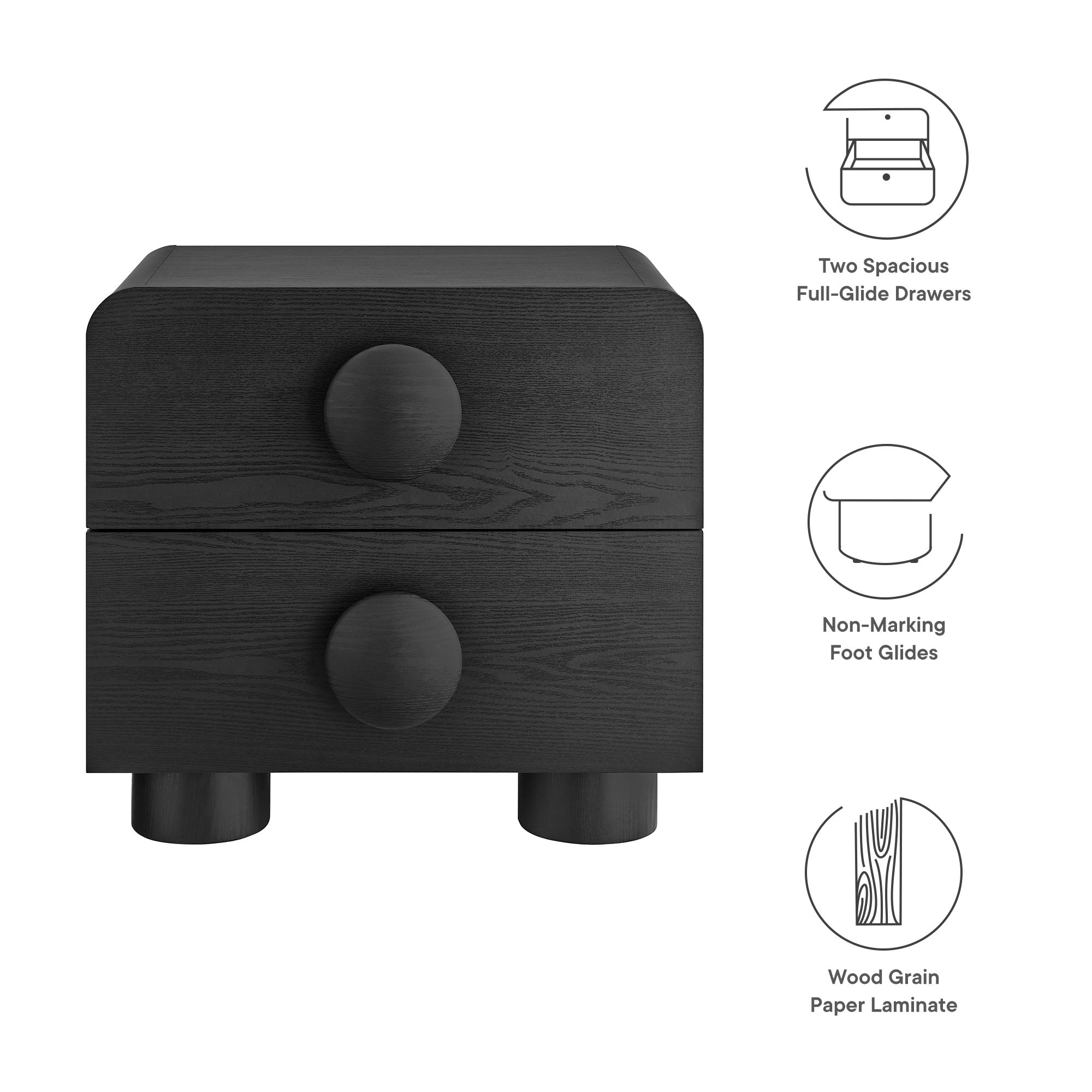 Modway Sonnet 2-Drawer Nightstand