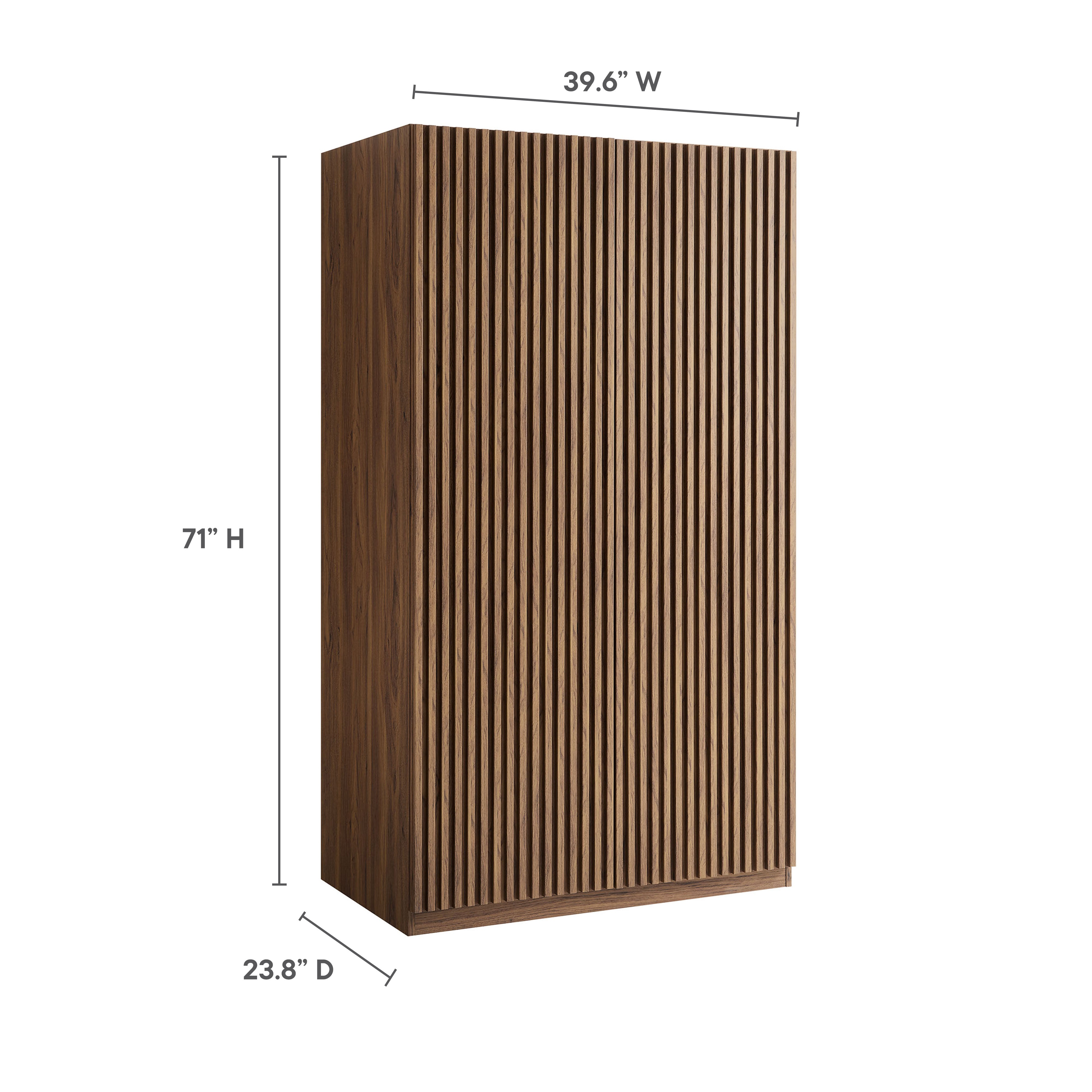 Modway Render 2-Door Wardrobe Closet