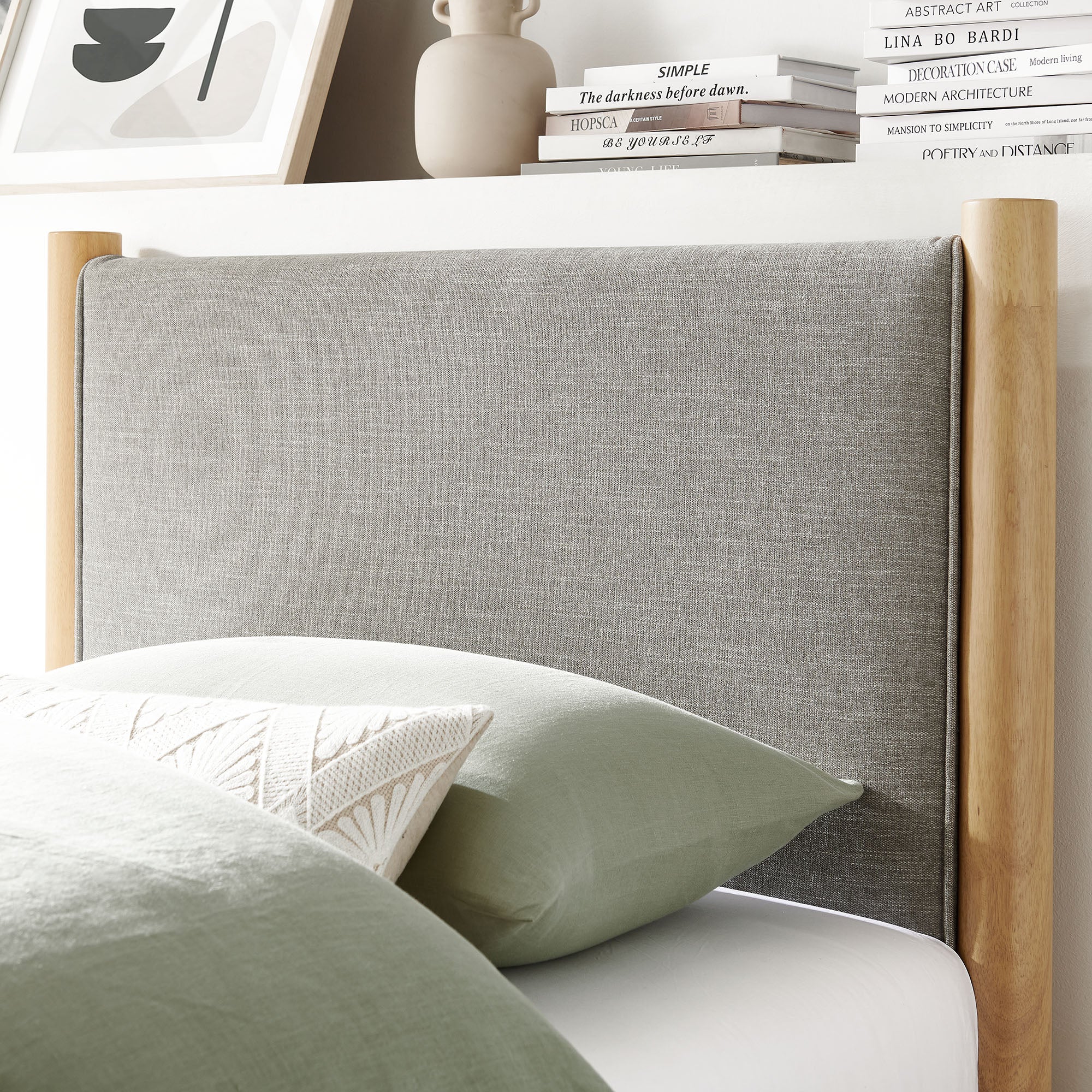 Modway Maven Twin Size Fabric Upholstered Platform Bed