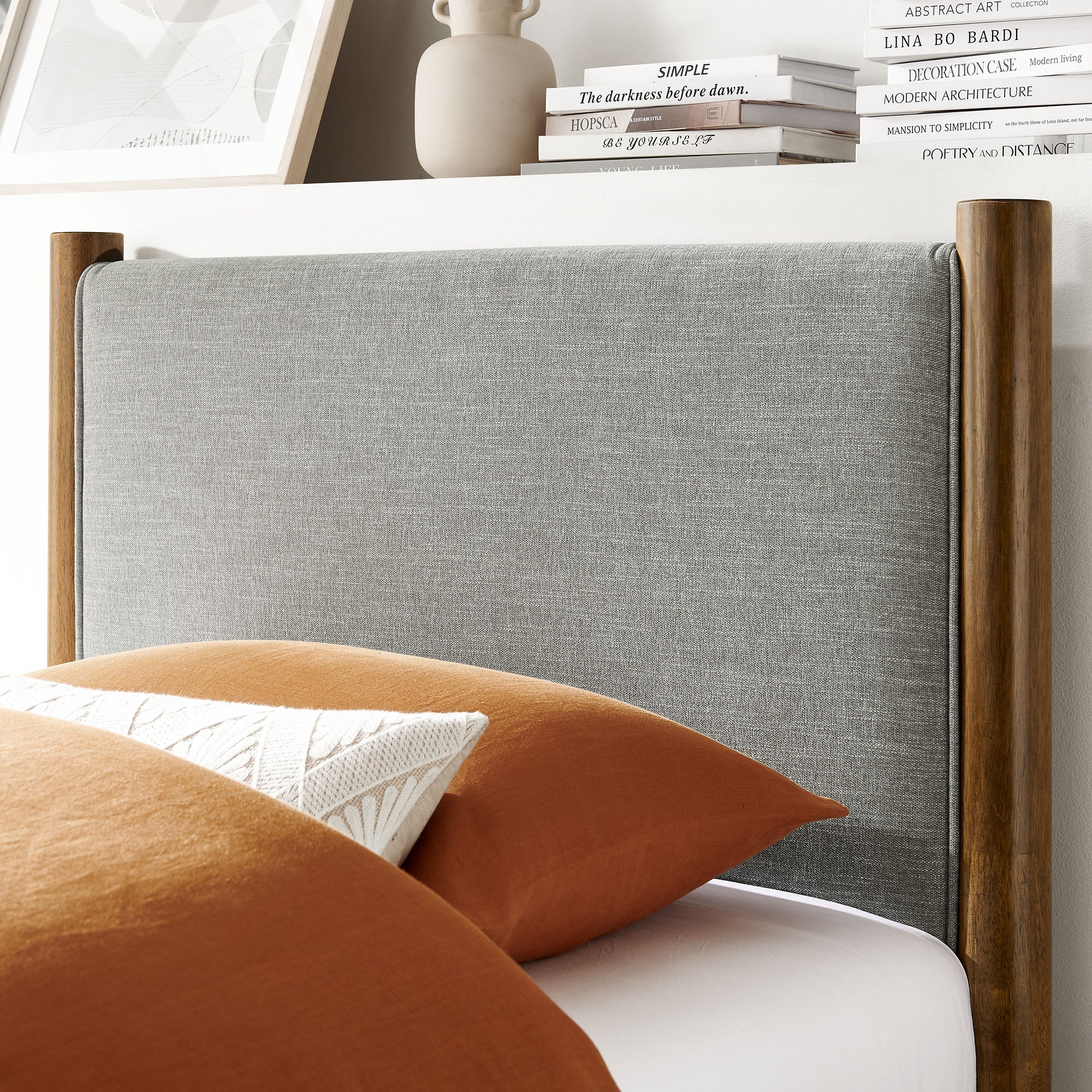Modway Maven Twin Size Fabric Upholstered Platform Bed