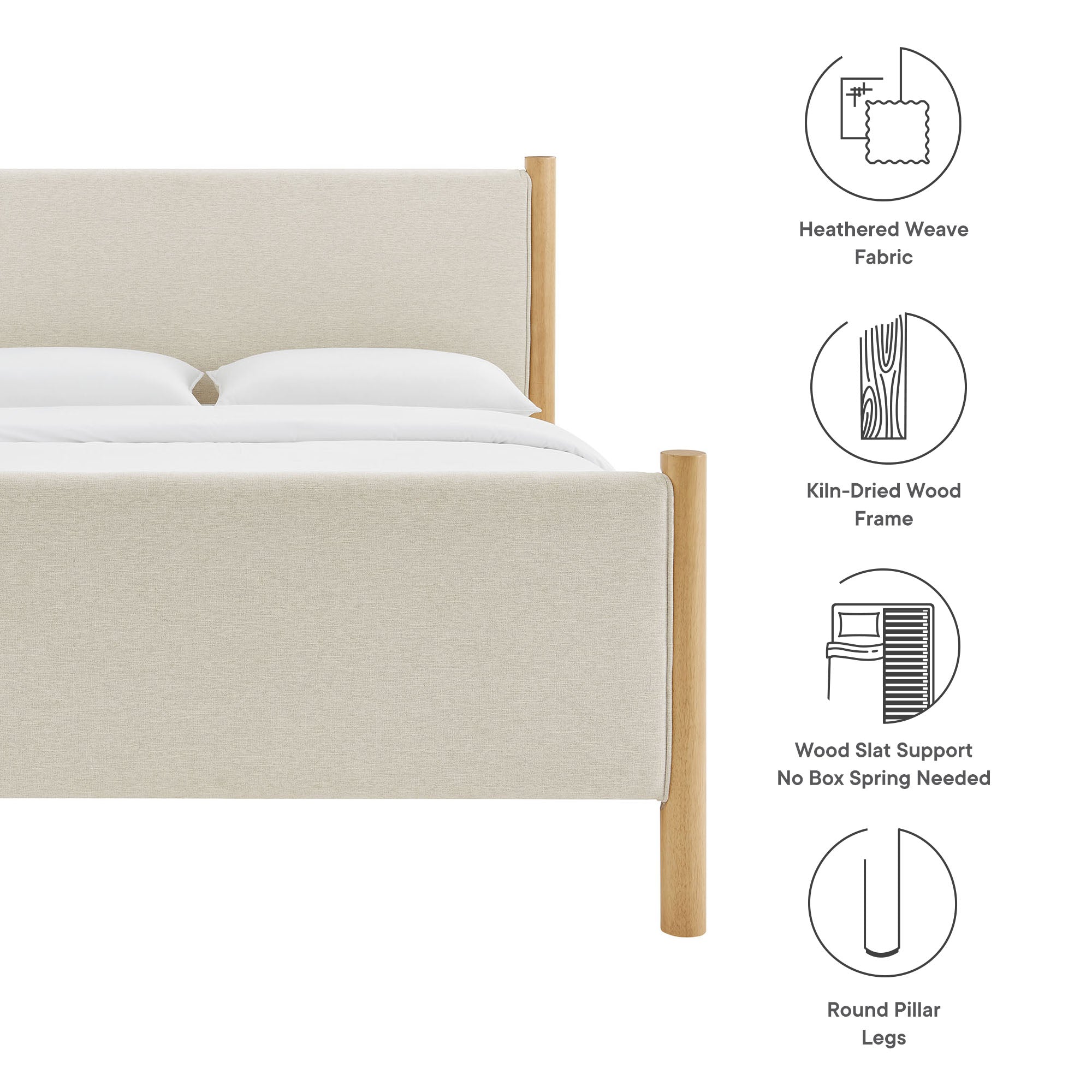 Modway Maven Full Size Fabric Upholstered Platform Bed