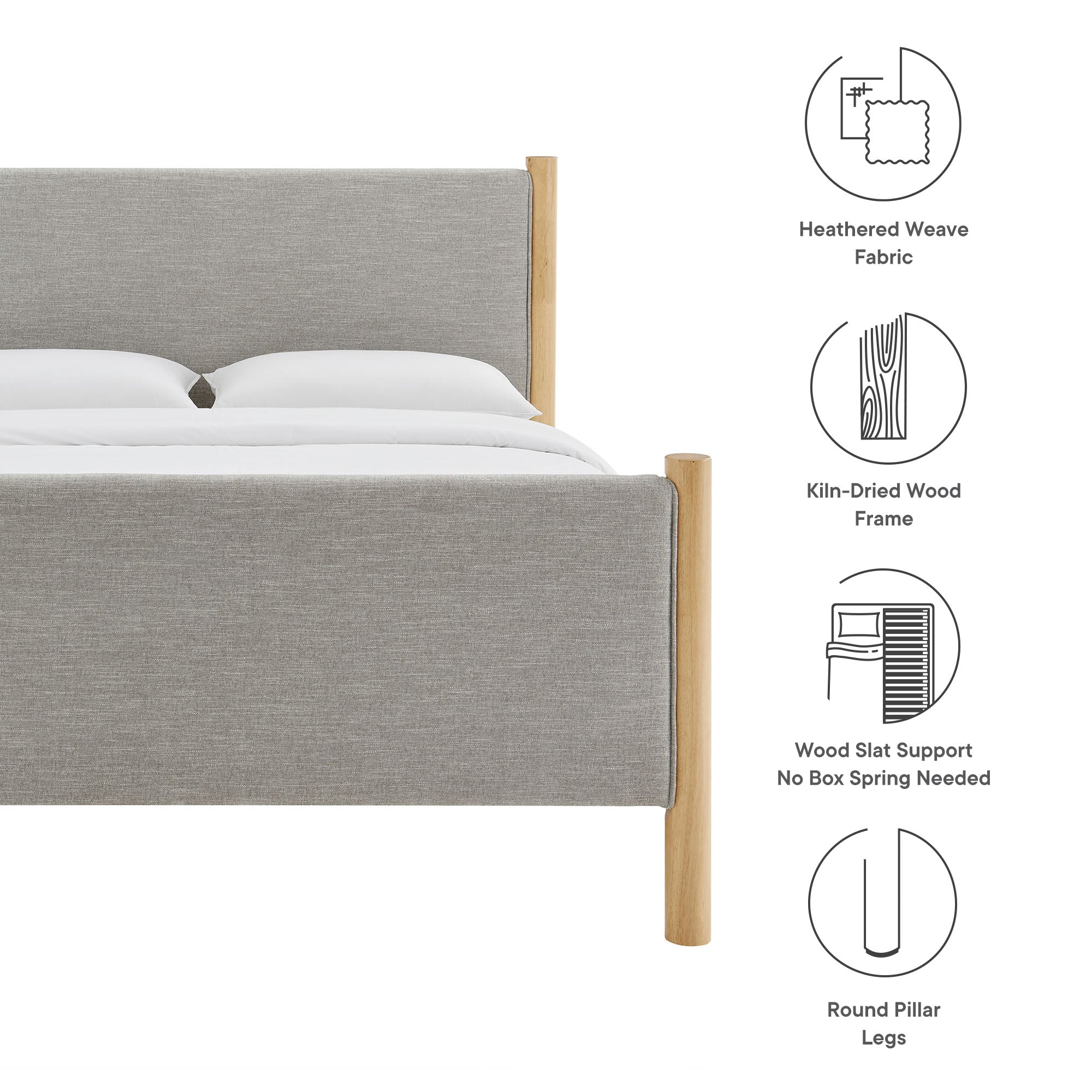 Modway Maven Full Size Fabric Upholstered Platform Bed
