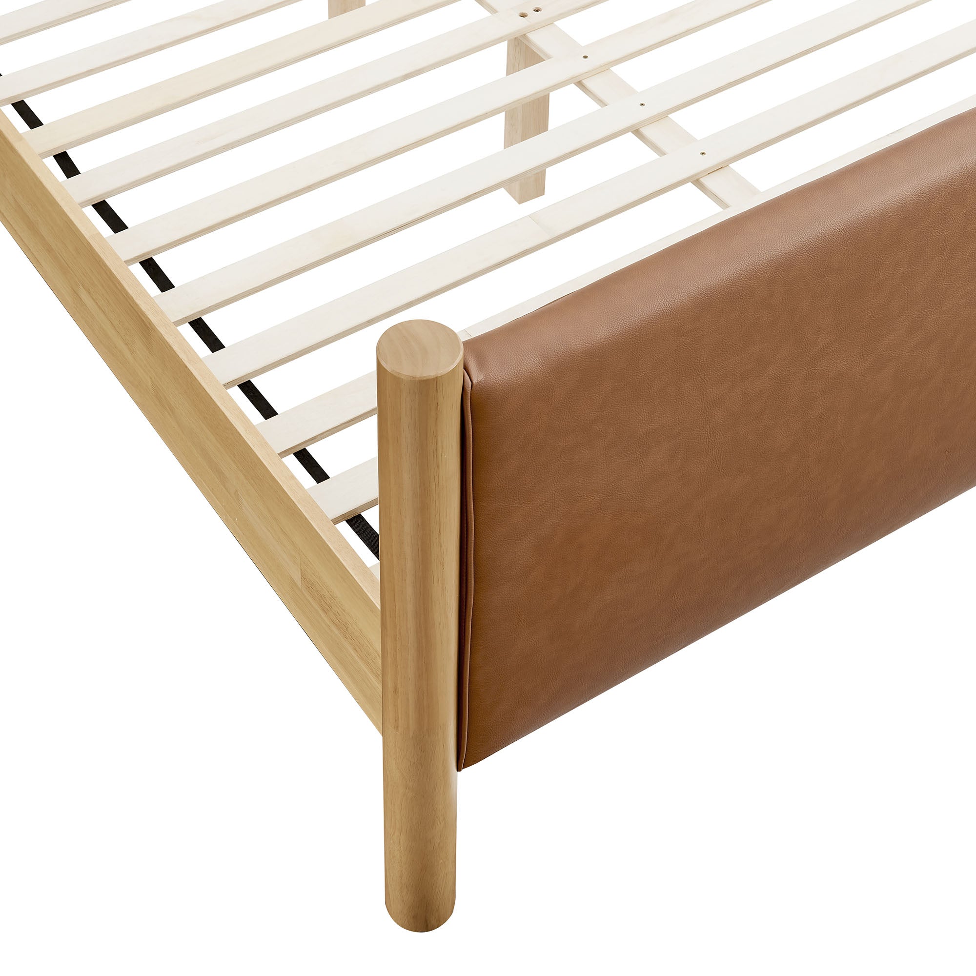 Modway Maven Full Size Vegan Leather Upholstered Platform Bed